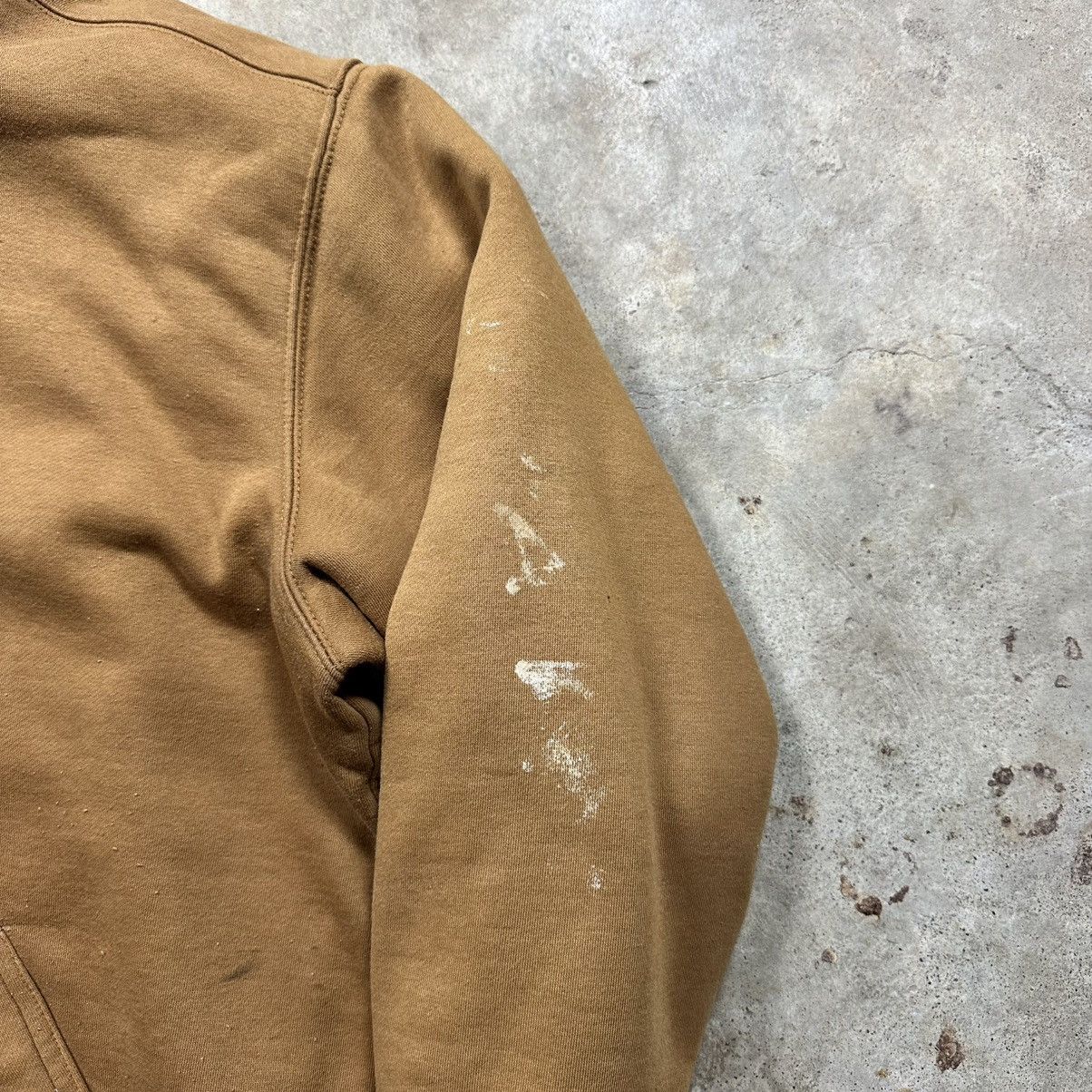 Wrangler Vintage Y2K Tan Wrangler Workwear Sherpa Lined Zip Up Hoodie Size US XL / EU 56 / 4 - 10 Thumbnail