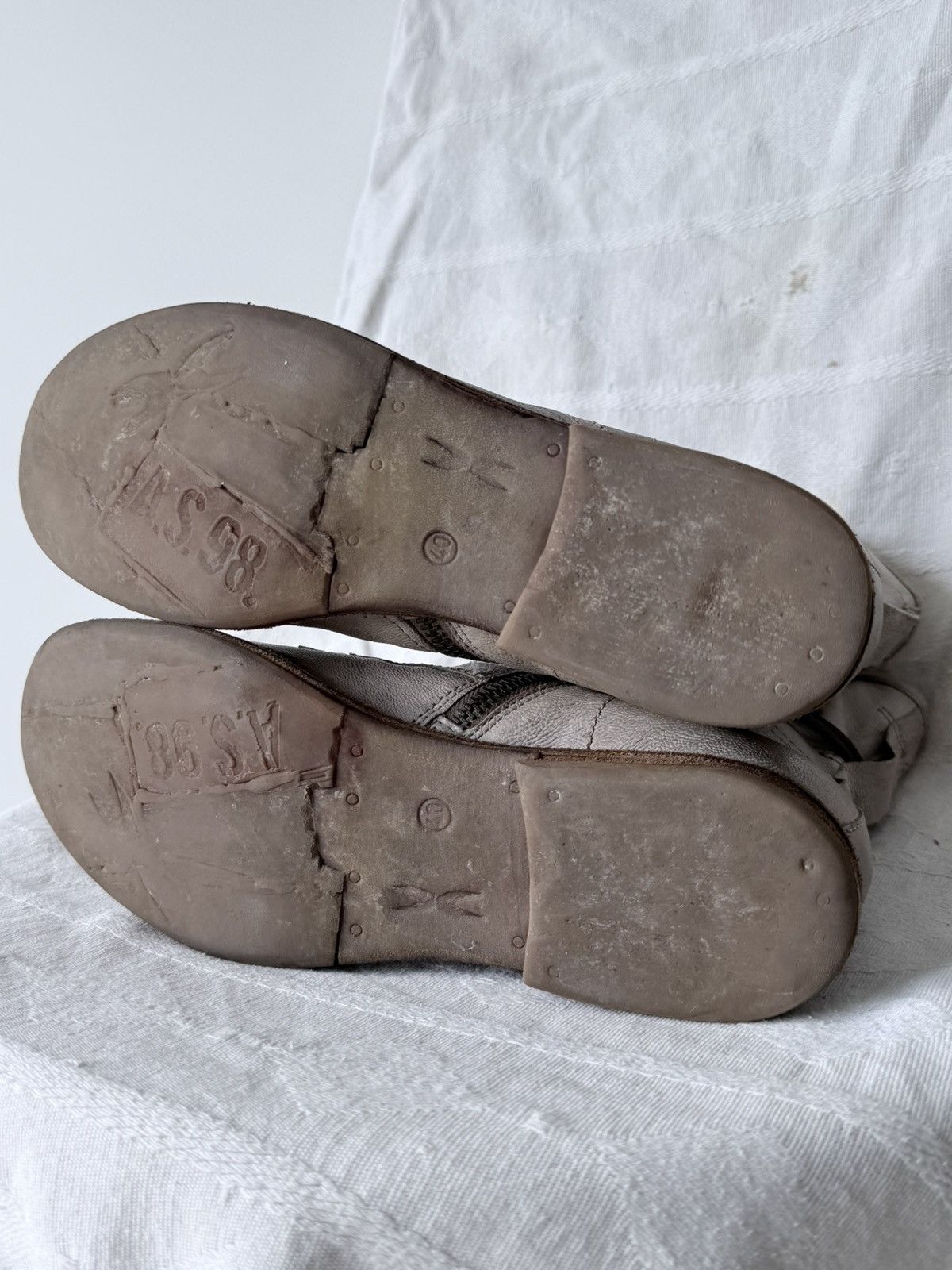 A.S.98 A.S. 98 Guidi Style Avant Garde Distressed Leather Boots Size US 7 / EU 40 - 9 Thumbnail