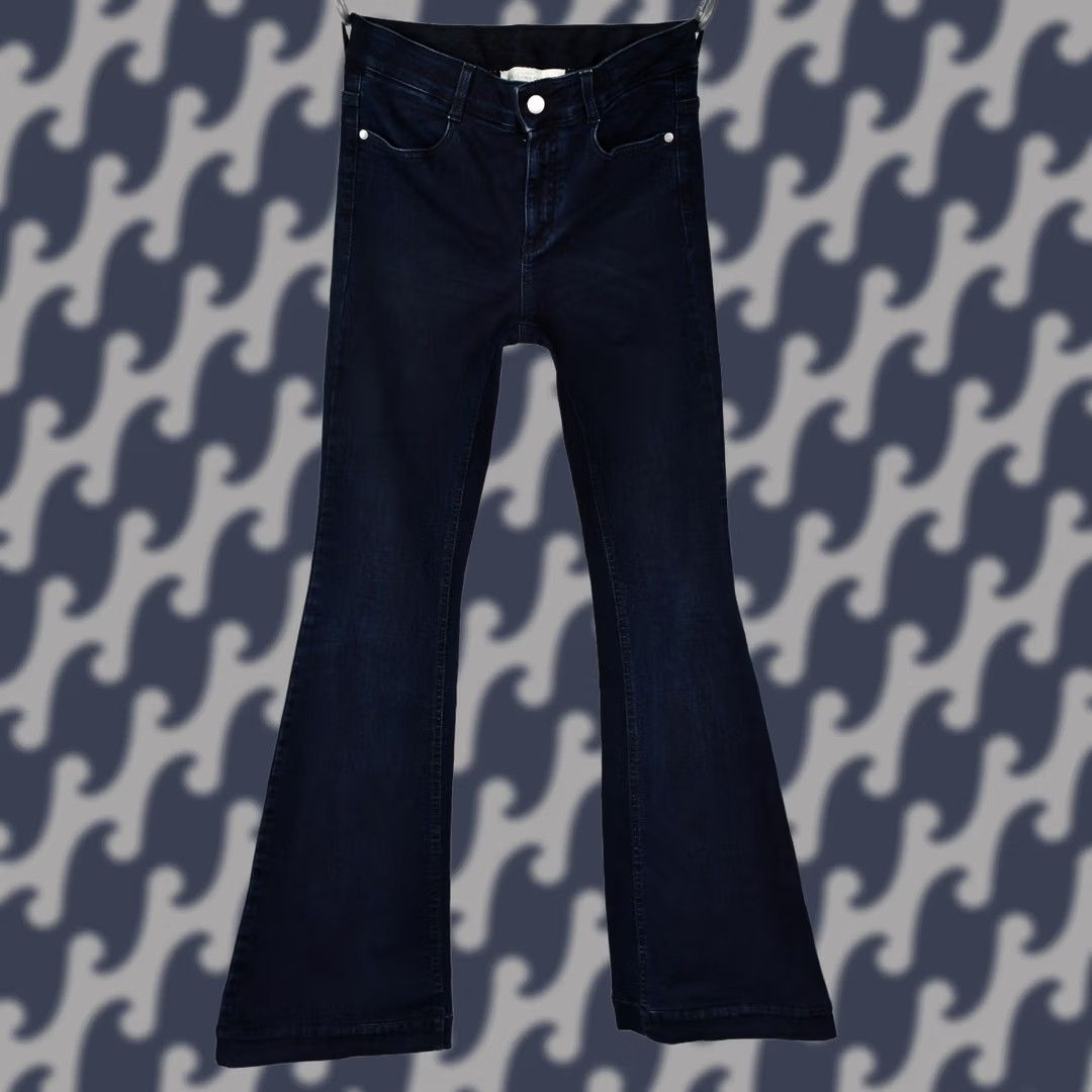 Stella McCartney STELLA MCCARTNEY Jeans Flare Women's Size 28 Blue Denim High Rise VINTAGE? No. Size 28" / US 6 / IT 42 - 1 Thumbnail