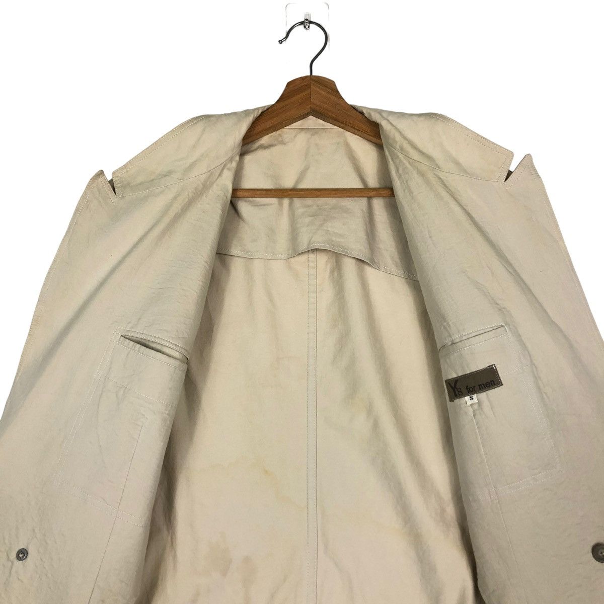 Yohji Yamamoto 🔥VINTAGE Y’S FOR MEN CHORE JACKET DOUBLE BREAST Size US S / EU 44-46 / 1 - 14 Thumbnail