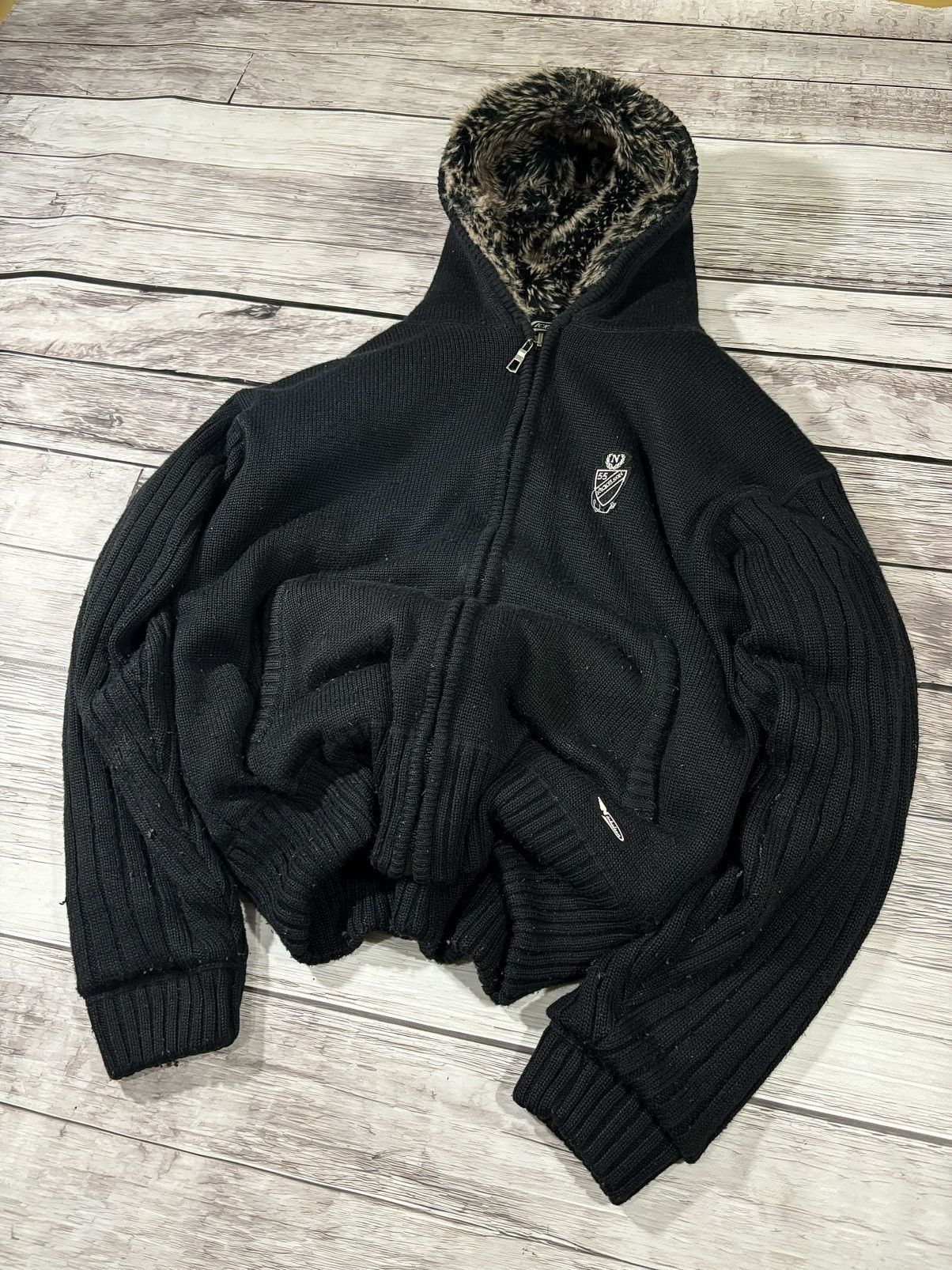 Hysteric Glamour × If Six Was Nine VTG Y2K AVANT GARDE IF SIX WAS NINE STYLE MOHAIR FUR HOODIE Size US L / EU 52-54 / 3 - 2 Thumbnail