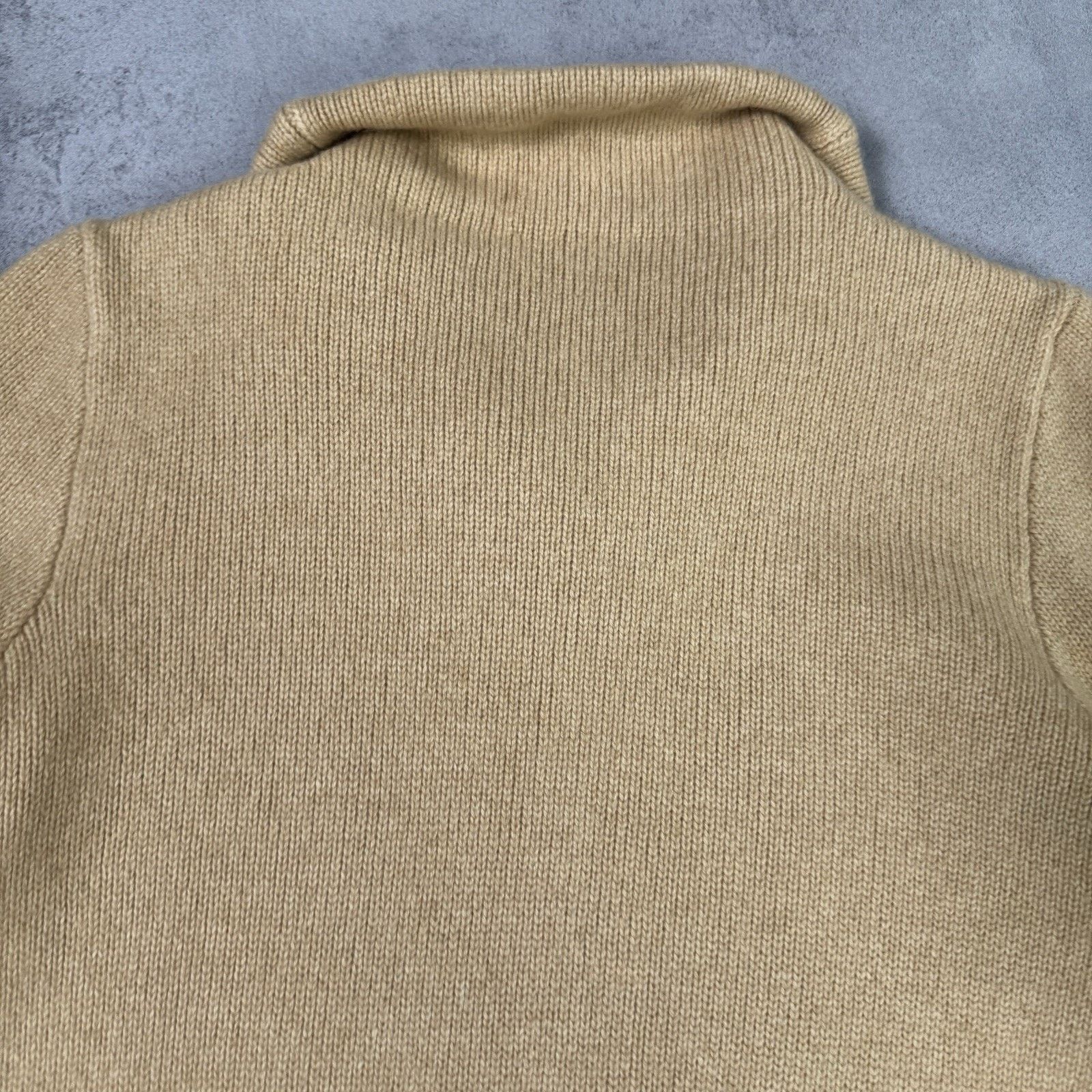 Vintage Lorena Antoniazzi Women Chashmere Zip Sweater Beige Size 44 Size M / US 6-8 / IT 42-44 - 17 Thumbnail