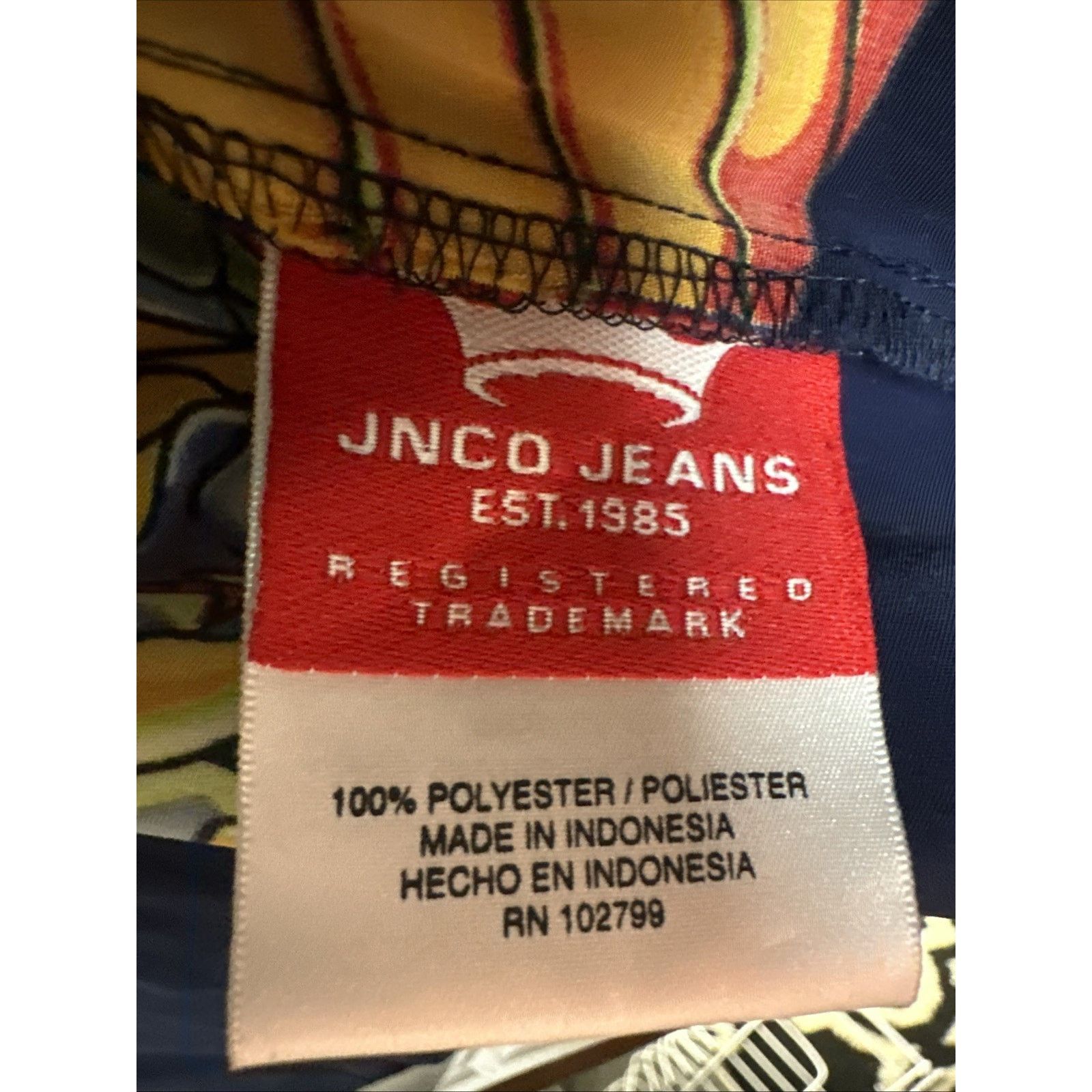 JNCO JNCO Jeans Shirt Short Sleeve Button Up Y2K Mens L Size US L / EU 52-54 / 3 - 14 Thumbnail