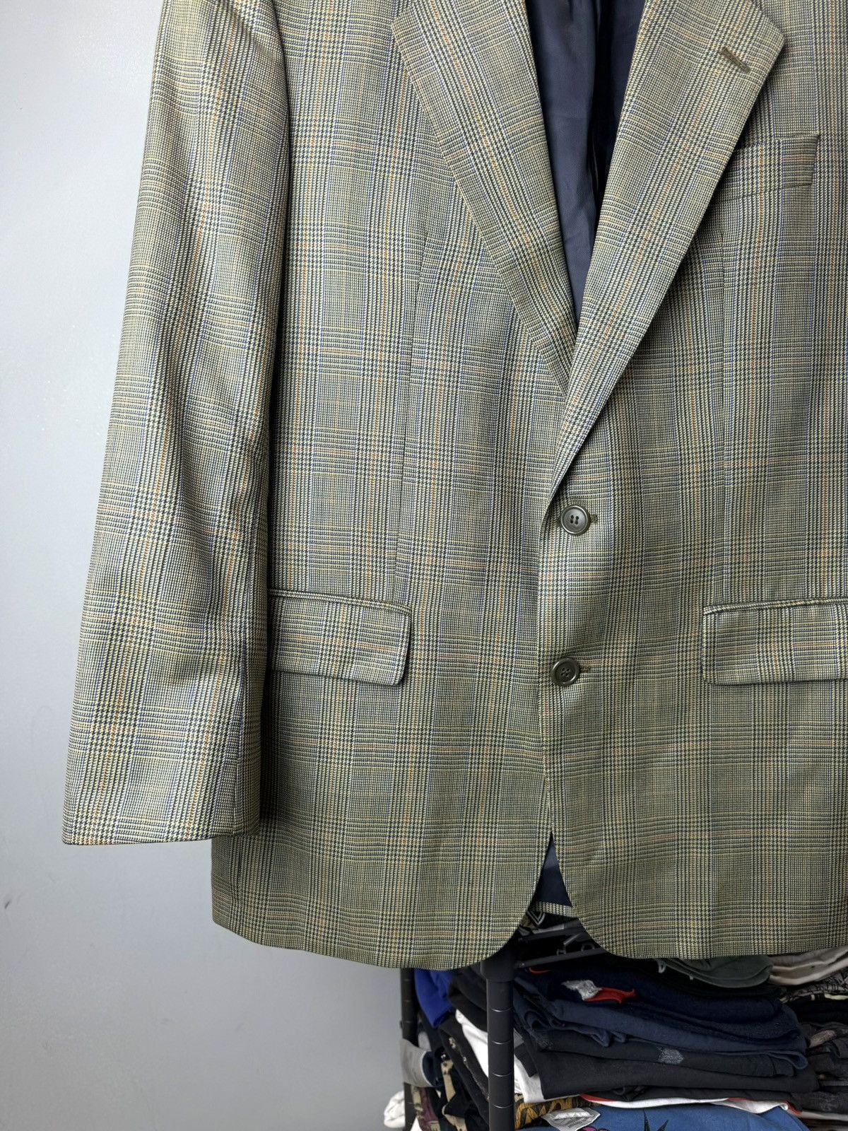 Burberry Rare! Vintage Burberry England Checkered Blazer Jacket Size US L / EU 52-54 / 3 - 3 Thumbnail