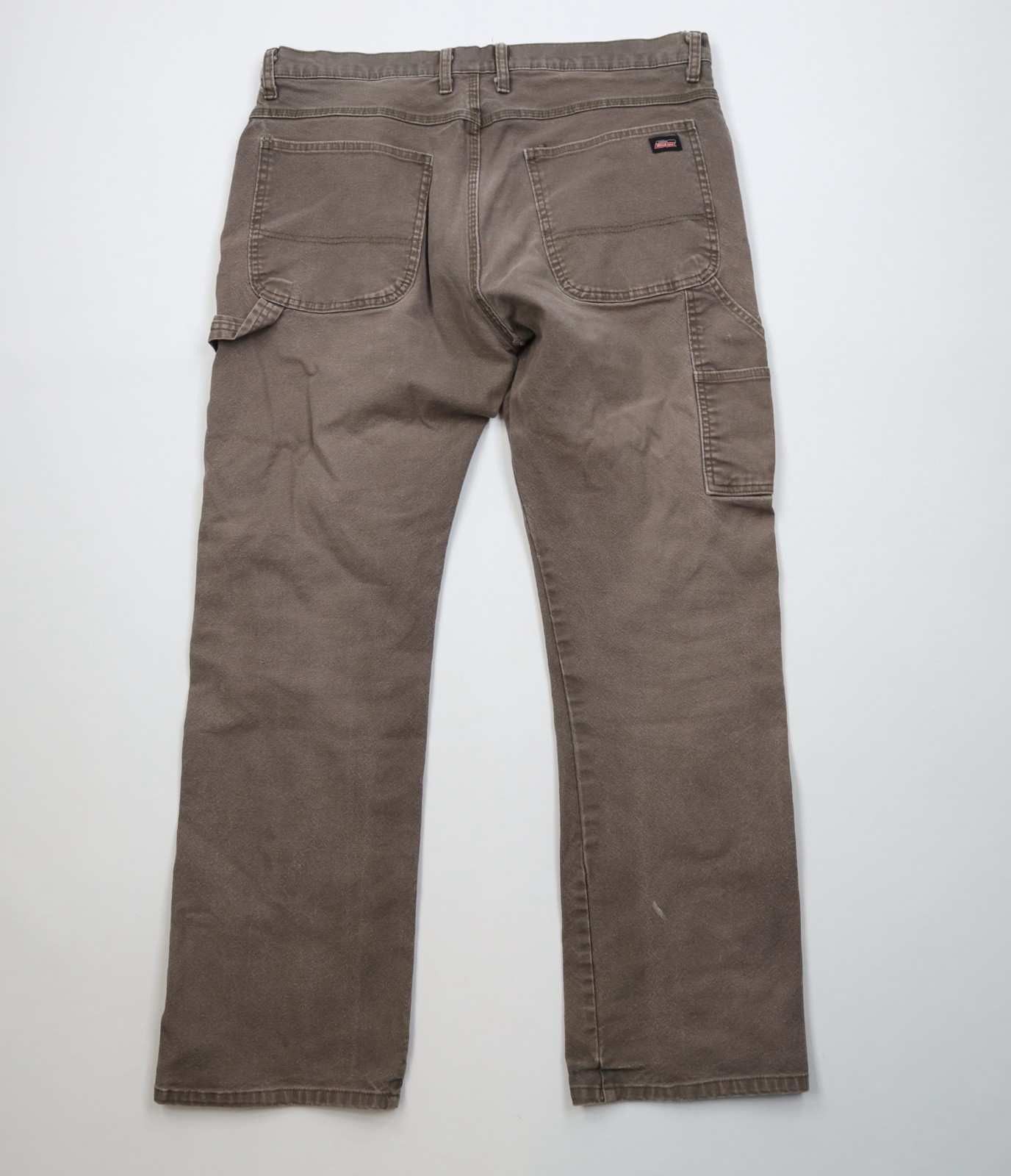 Dickies Vintage Y2K Dickies Canvas Wide Leg Dungaree Pants Brown Size US 36 / EU 52 - 10 Thumbnail