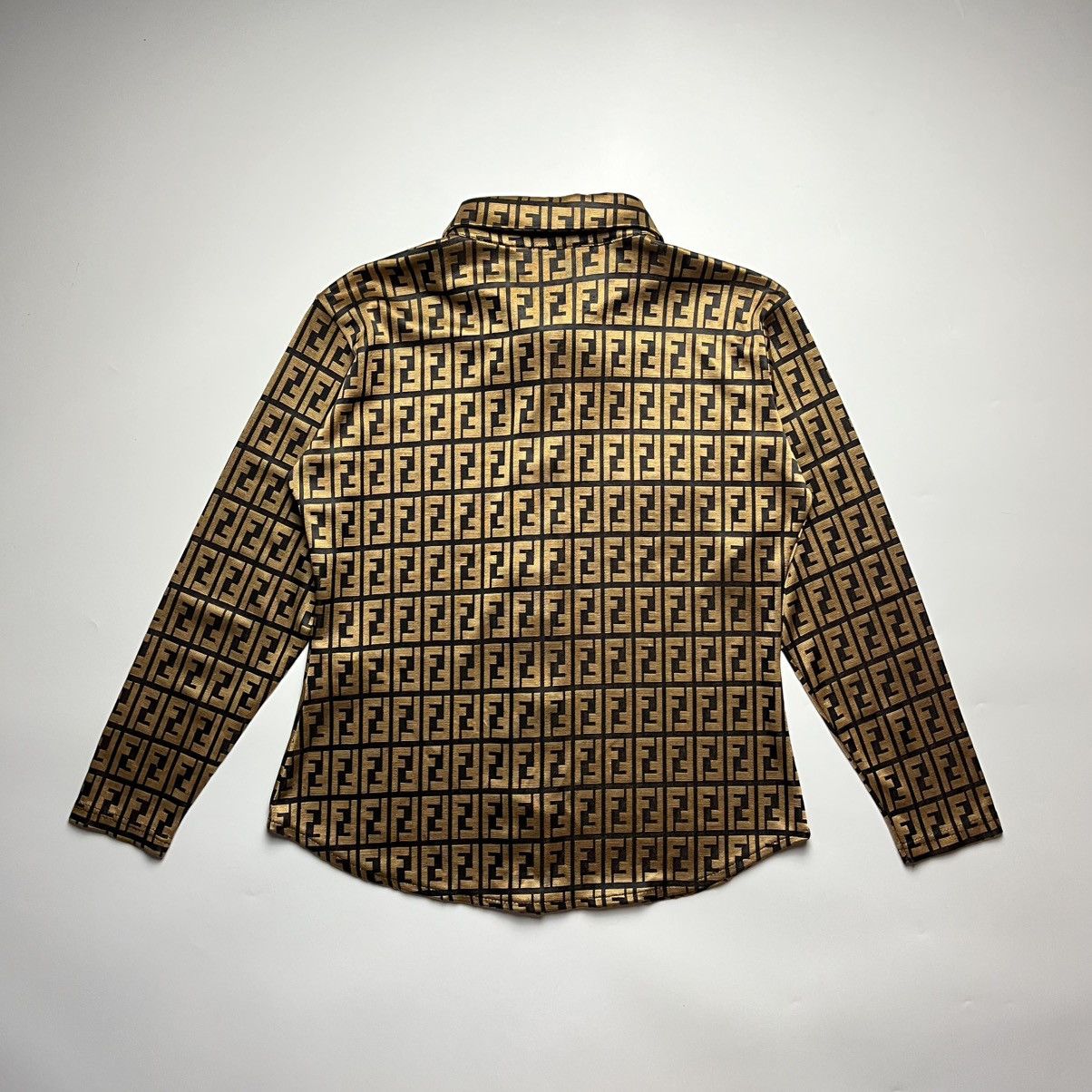 Fendi Vintage Fendi Zucca Monogram Shirt Size M / US 6-8 / IT 42-44 - 2 Thumbnail
