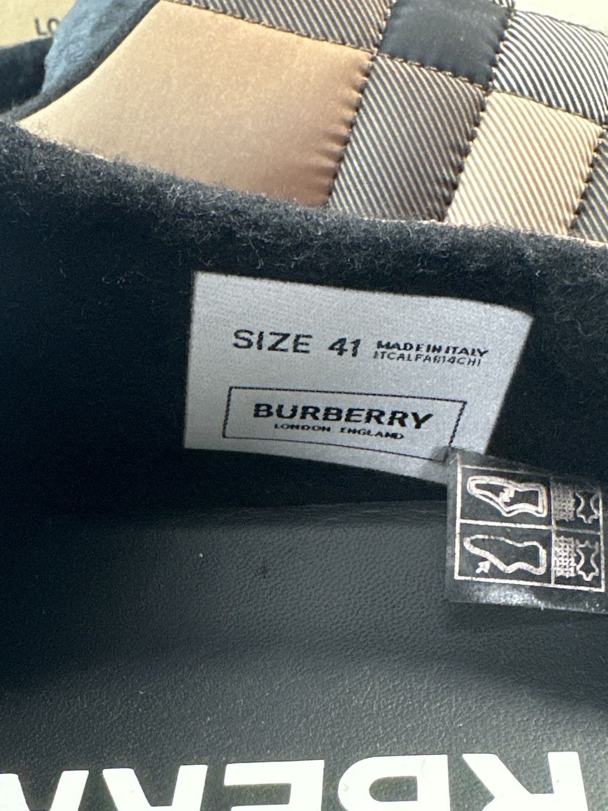 Burberry BURBERRY SLIPPERS AND CLOGS MEN FABRIC BROWN BIRCH Size US 8.5 / EU 41-42 - 4 Thumbnail