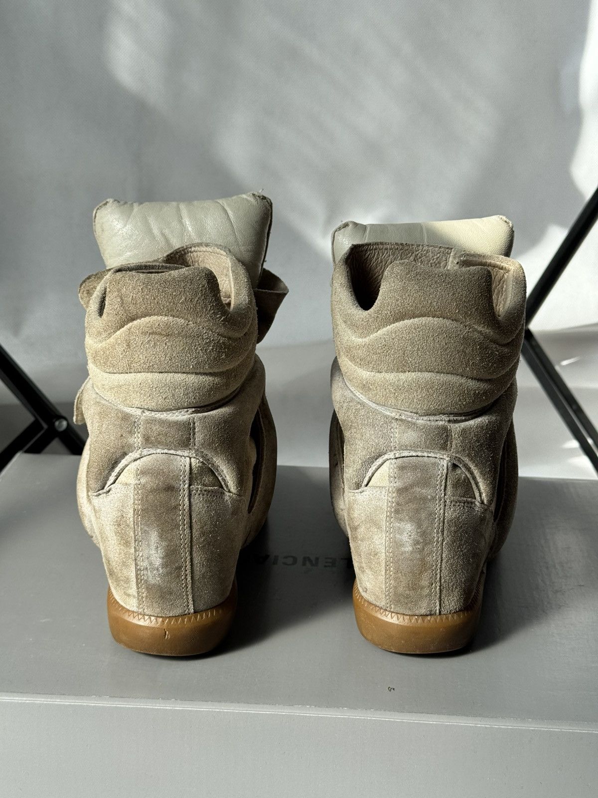 Isabel Marant Authentic Isabel Marant Etoile Bekett sneakers Suede Wedge Size US 7 / IT 37 - 6 Thumbnail