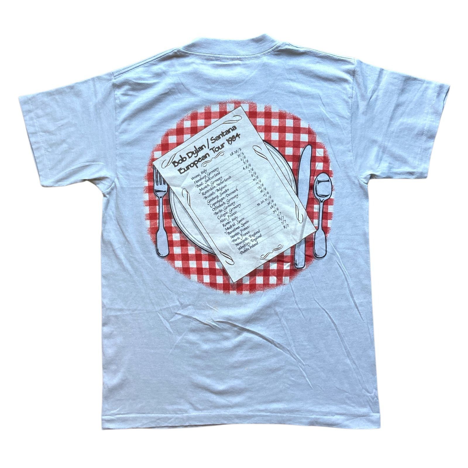 Other Vintage 1984 Bob Dylan / Santana European Tour T-Shirt Winte Size US M / EU 48-50 / 2 - 2 Thumbnail