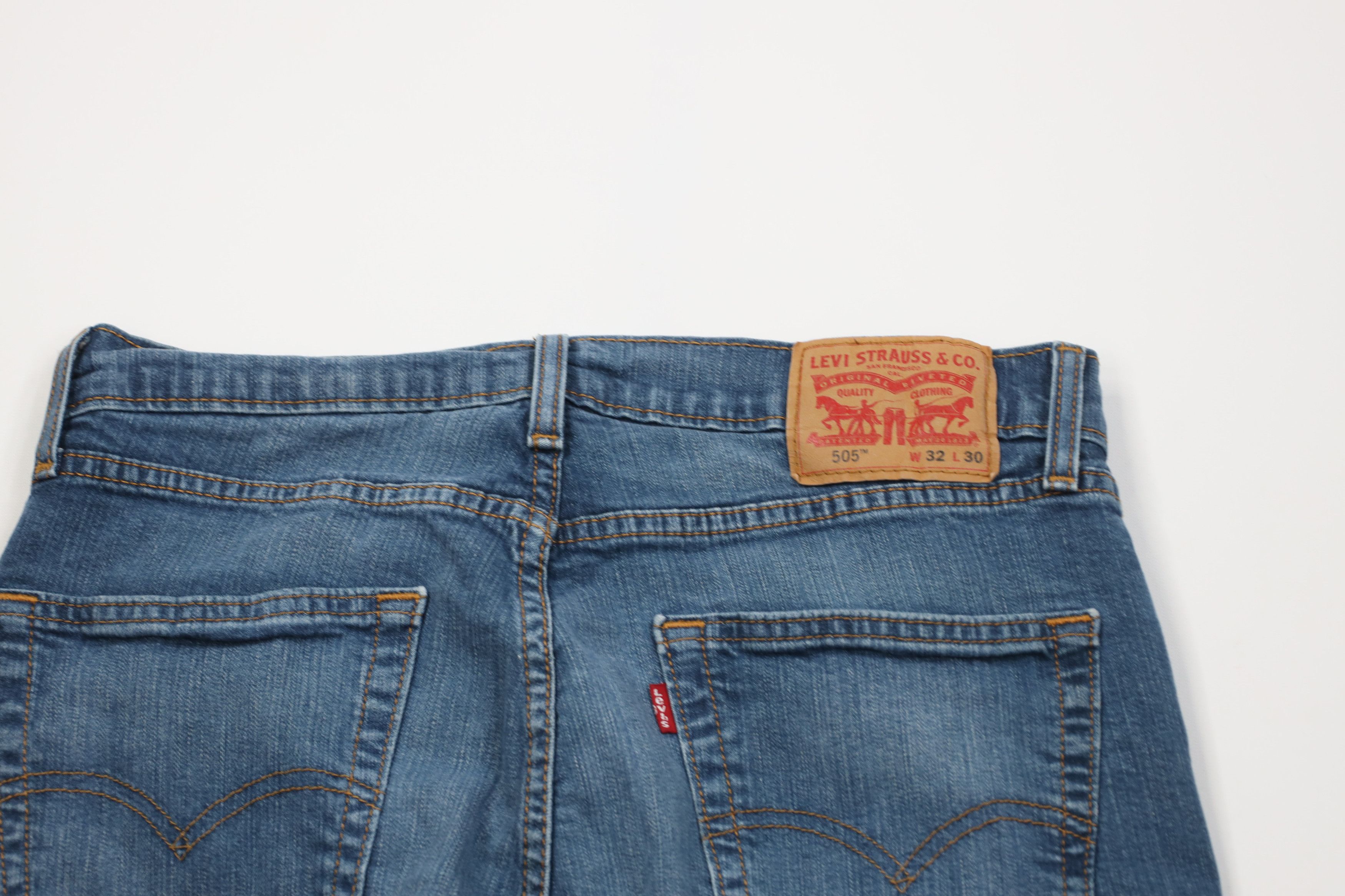 Levi's Vintage Y2K Levis 505 Regular Straight Leg Jeans Blue Size US 32 / EU 48 - 10 Thumbnail