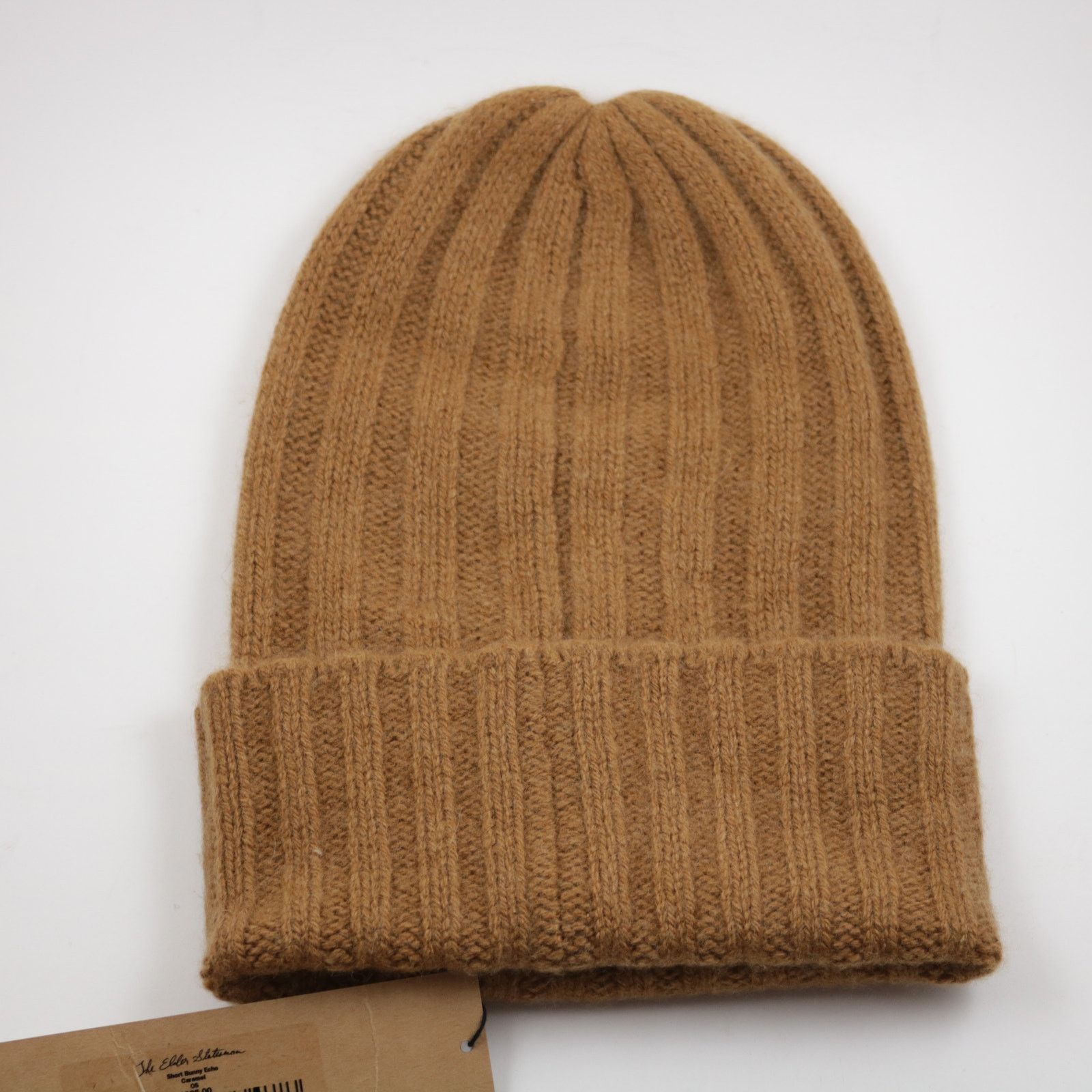 The Elder Statesman Cashmere Short Bunny Echo Beanie Hat New