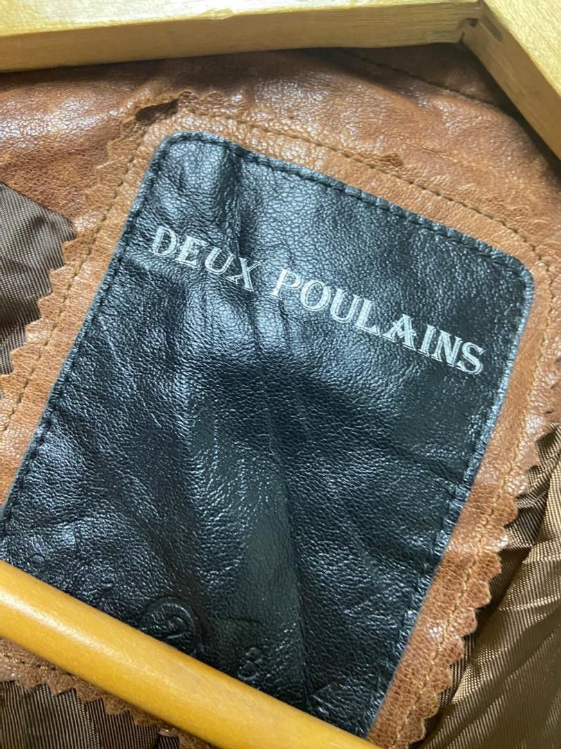 Japanese Brand Deux Polains Brand Rider Leather Jacket (195) Size XXS / US 00 / IT 34 - 3 Thumbnail
