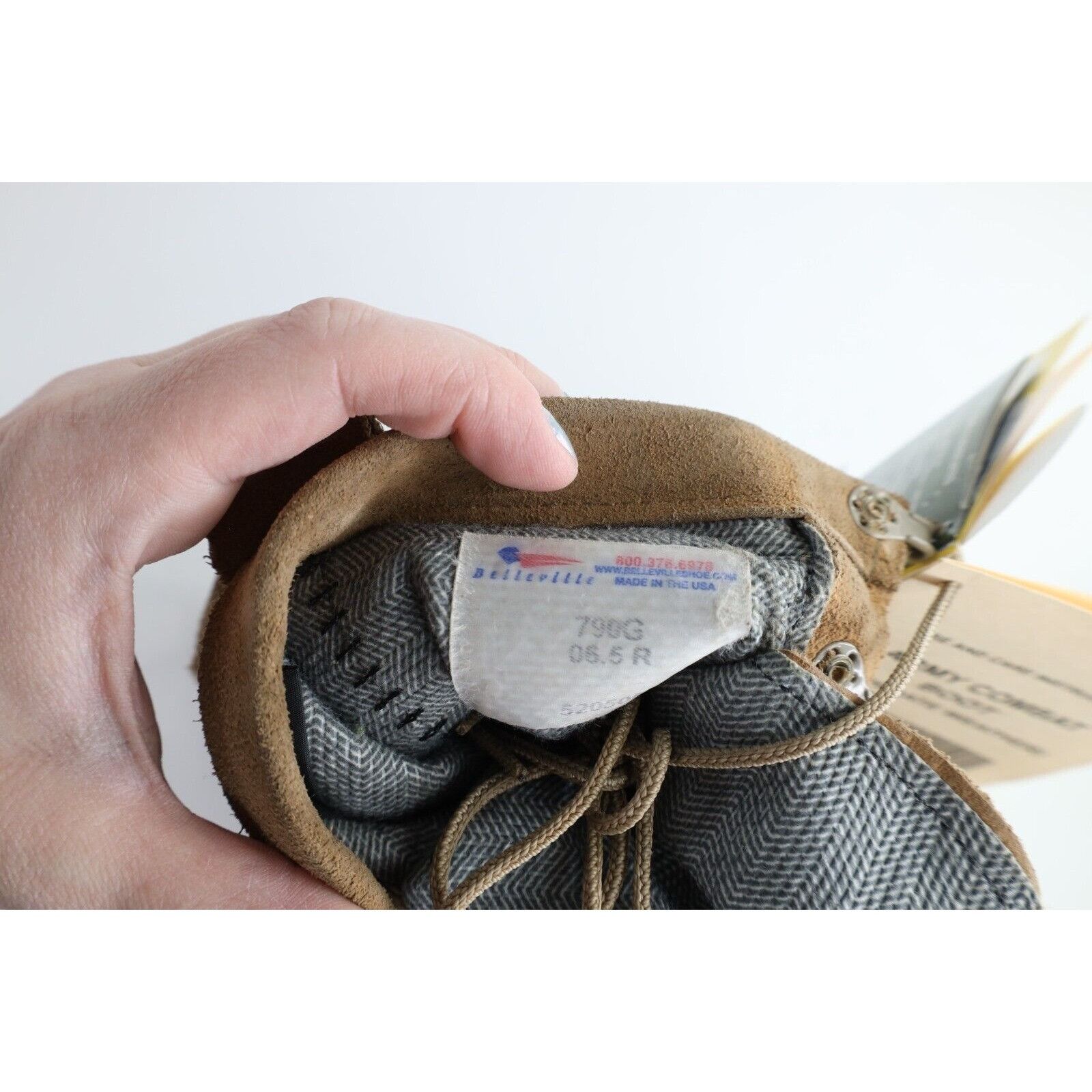 Vintage Deadstock Vintage Military Suede Leather Gortex Combat Boots Size US 7 / EU 40 - 13 Thumbnail