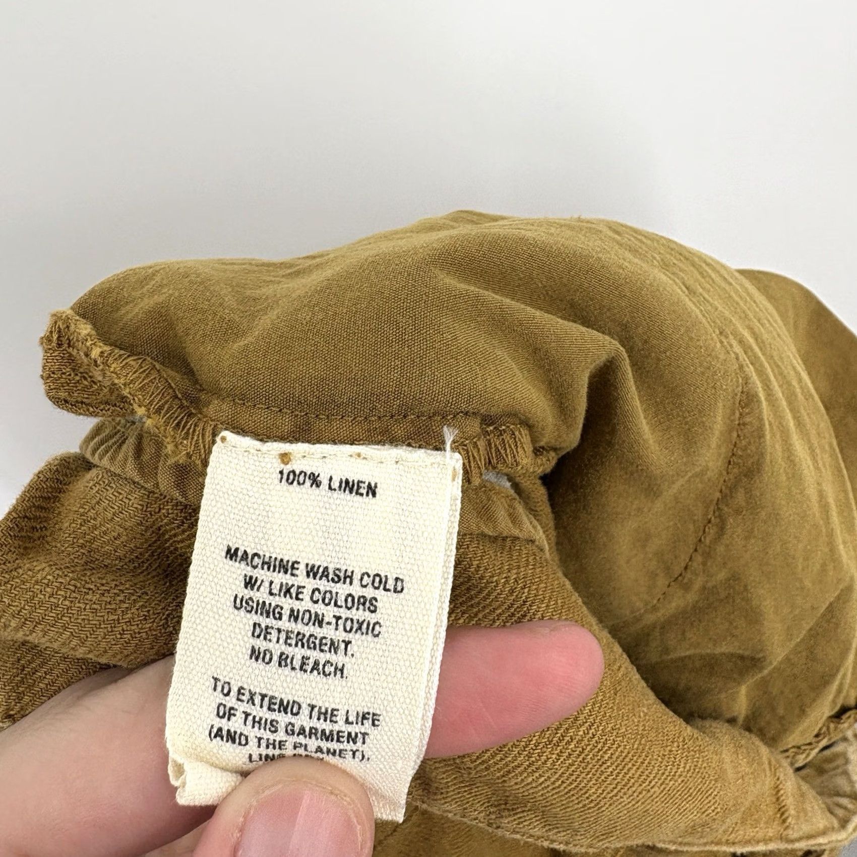 Alex Mill Alex Mill Linen Shorts Womens 14 Capsule Minimalist Tailored Organic Sustainable Casual Shorts Regular Gold Linen 14 inches rise 3.5 inseam Womens Size 36" / US 14 / IT 50 - 7 Thumbnail