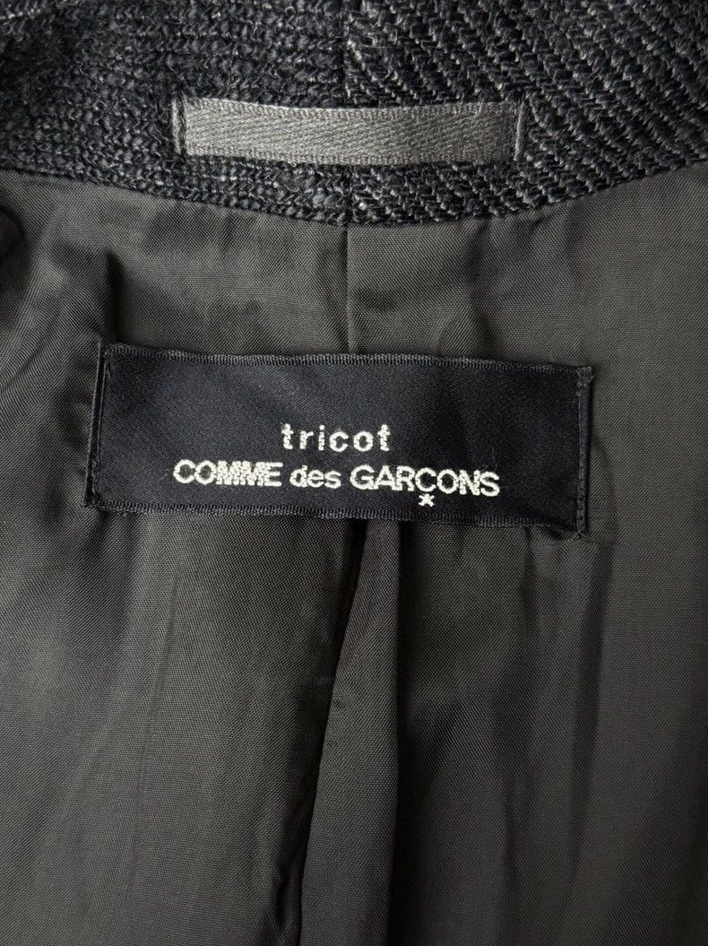Comme des Garcons comme des garcons Rei Kawakubo tricot Black fiber suit jack Size US L / EU 52-54 / 3 - 3 Thumbnail