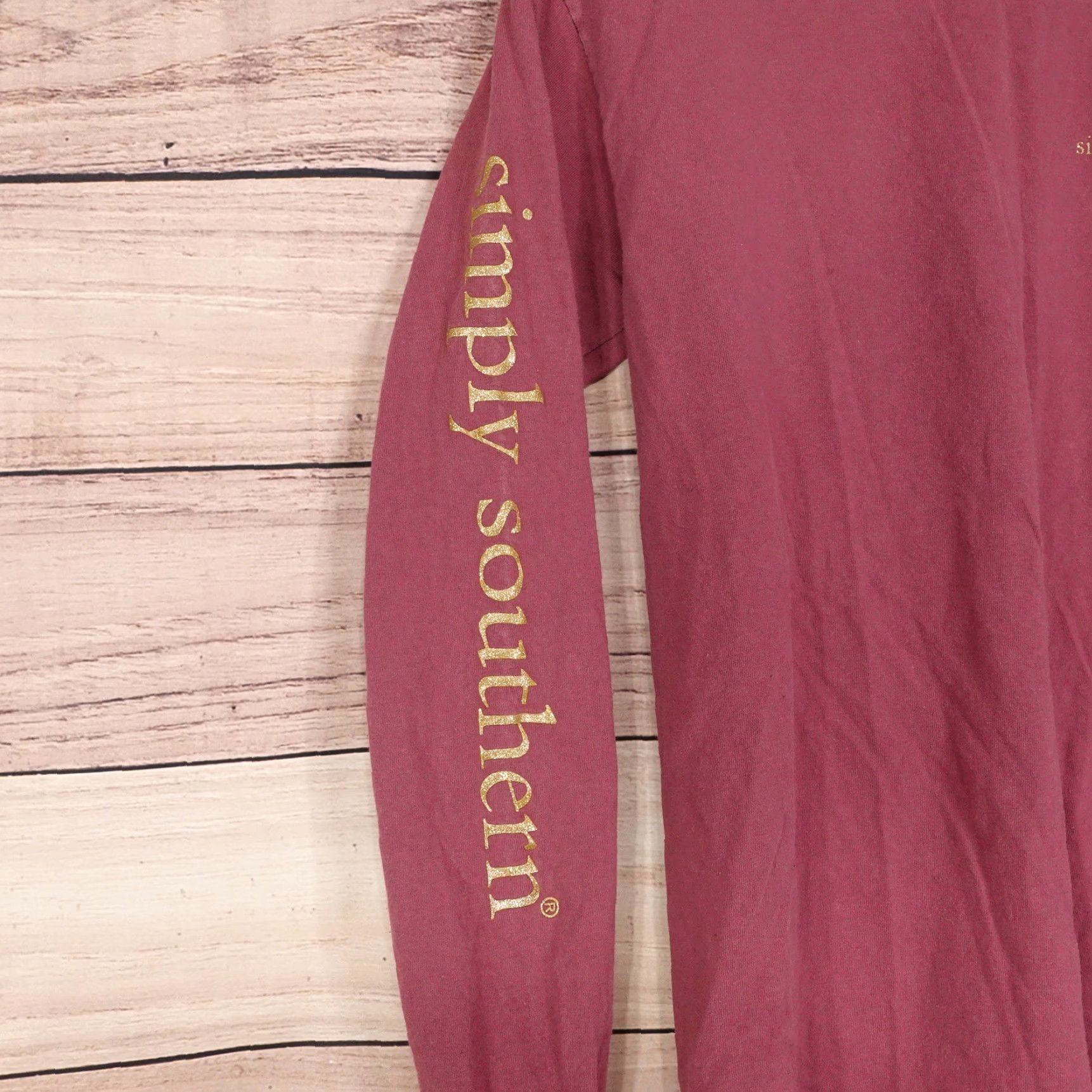 Vintage VINTAGE Simply Southern Christmas T-Shirt Women Small Believe in Magic Puppy Long Sleeve Casual Season 20s Size S / US 4 / IT 40 - 6 Thumbnail
