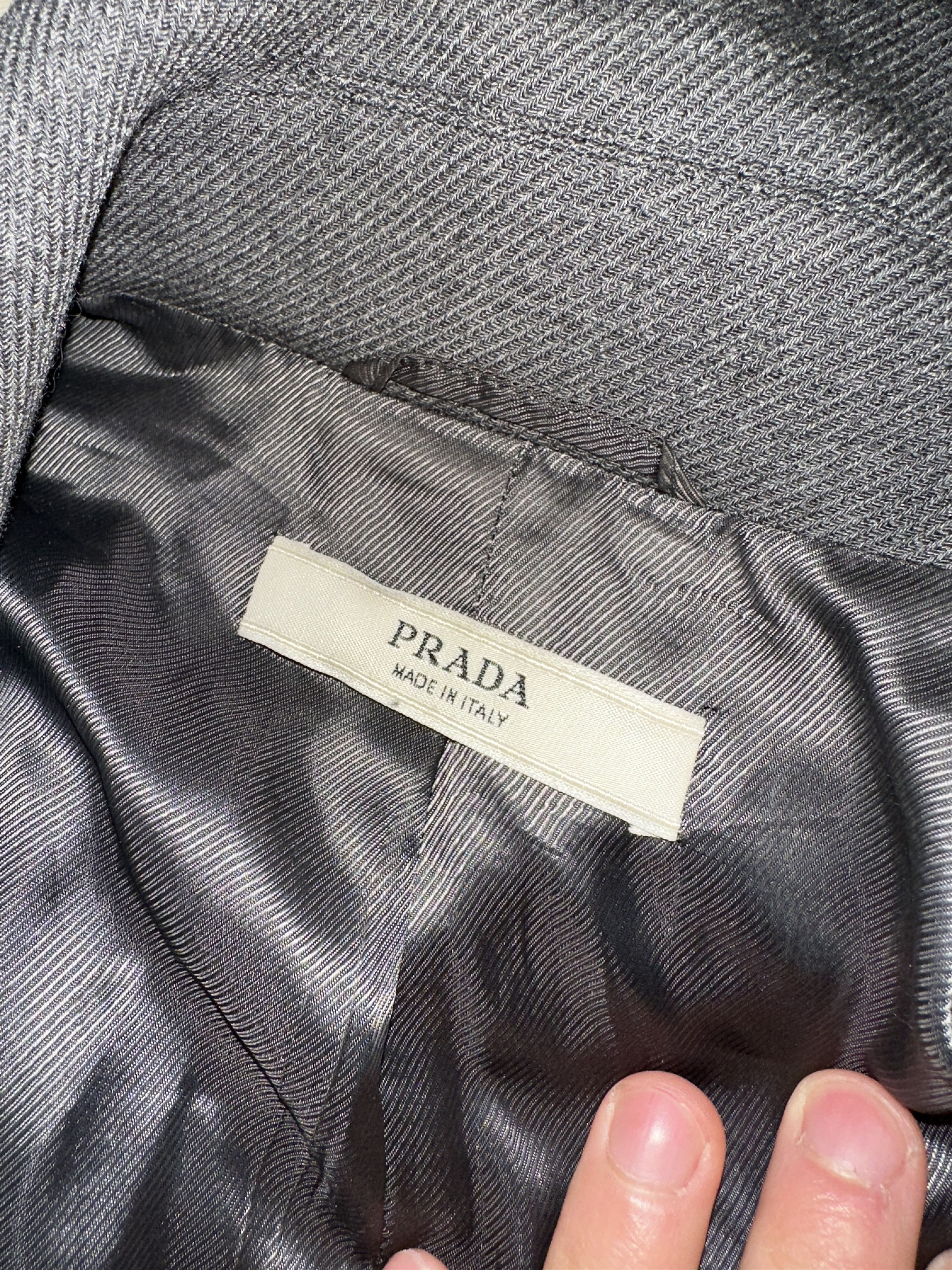 Prada Prada IT40 Double Breasted Peacoat Jacket Tailored Fit Size S / US 4 / IT 40 - 3 Thumbnail