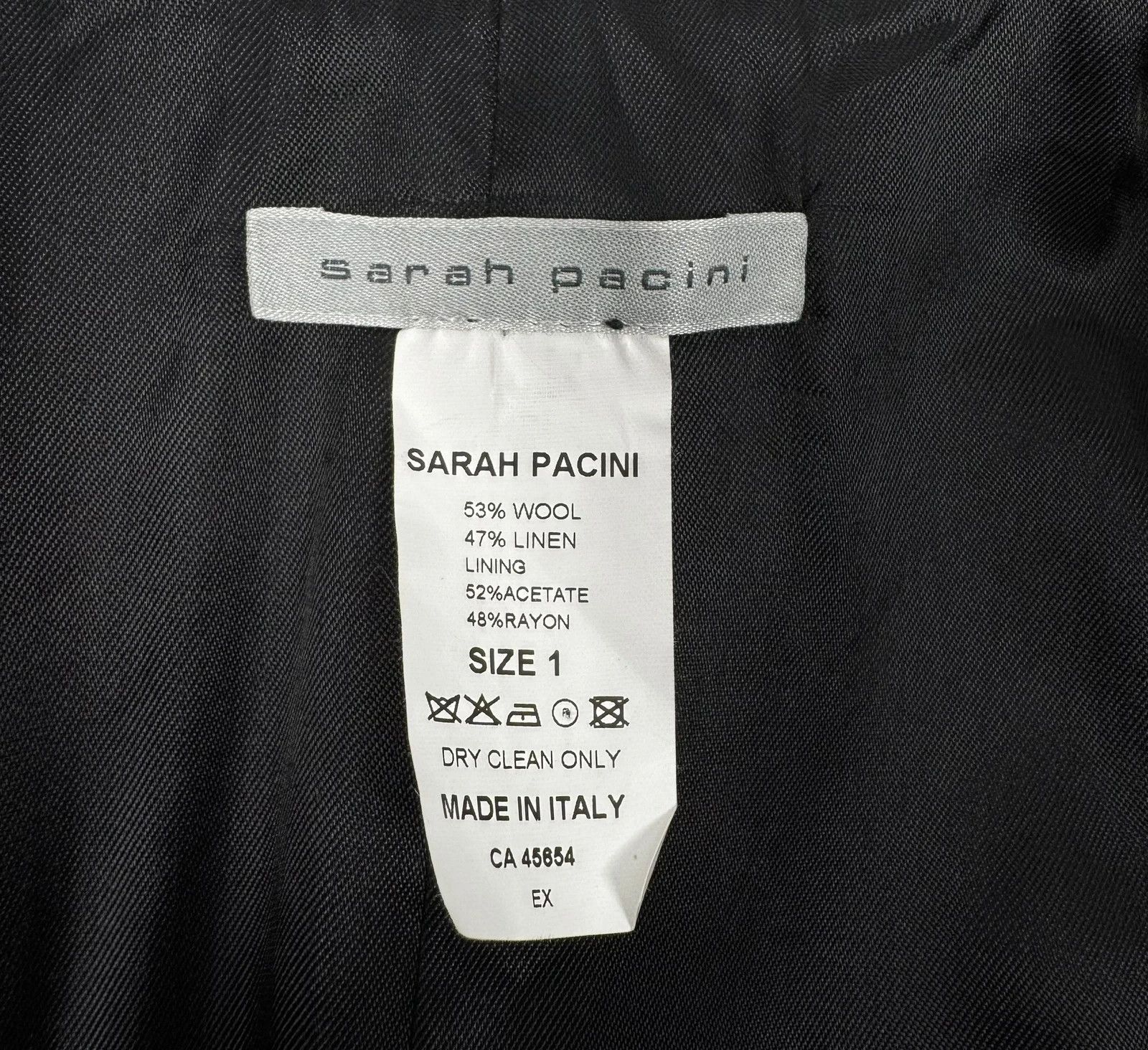Sarah Pacini Sarah Pacini Deconstructed Blazer Linen Wool size 1 Size S / US 4 / IT 40 - 16 Thumbnail
