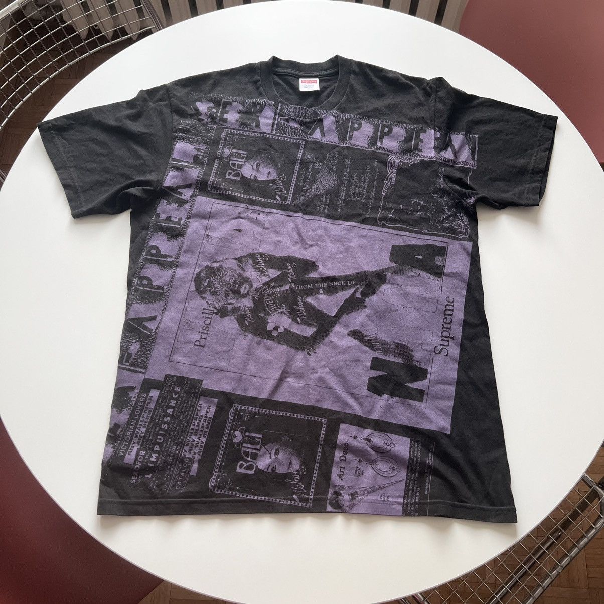 Supreme Collage Tee Women’s History Museum Black Purple L