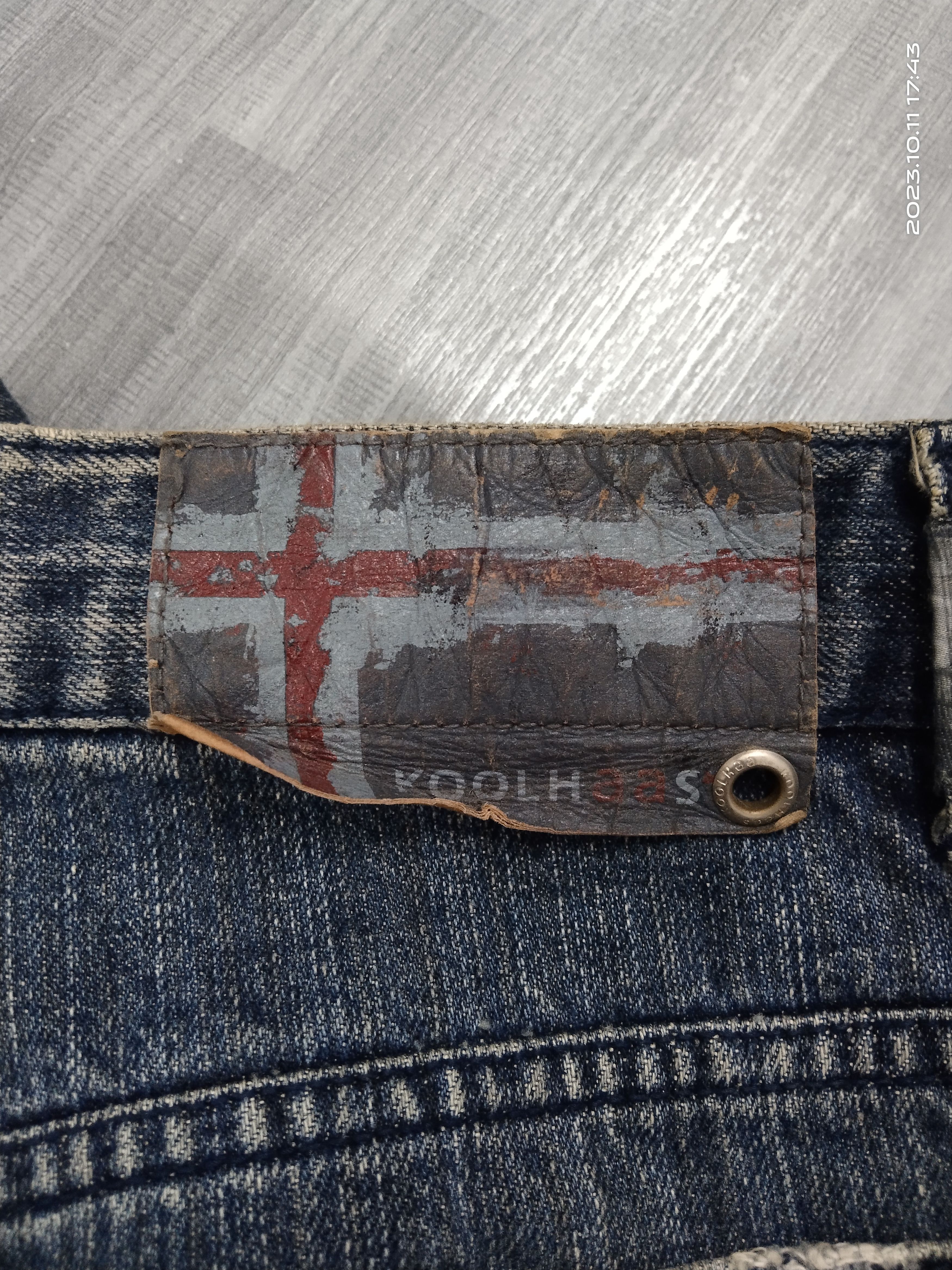 Art Comes First SICK KOOLHAAS SPELLOUT DENIM PANTS Size US 31 - 8 Thumbnail