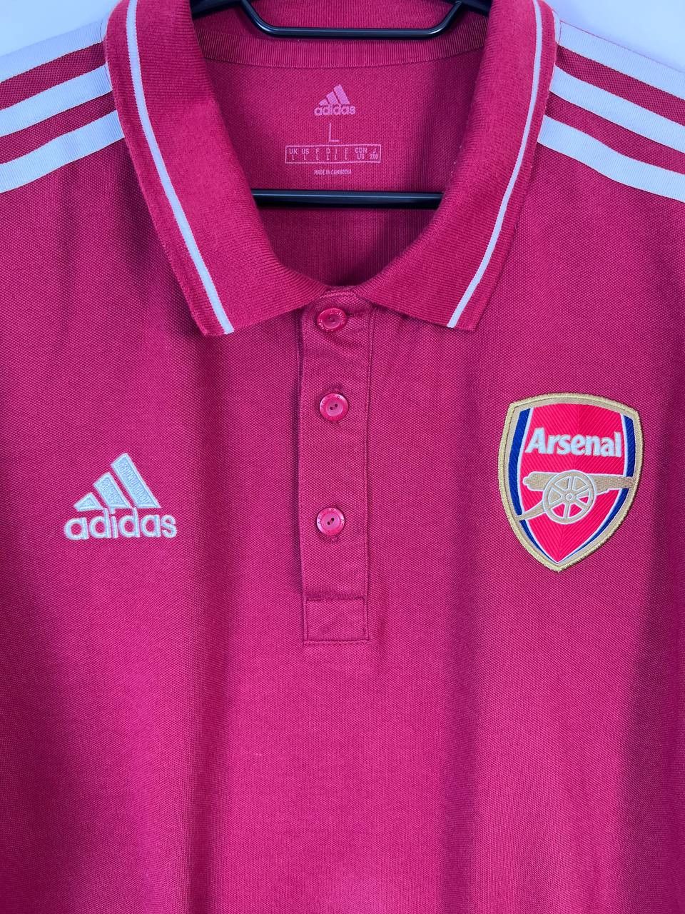Adidas ARSENAL ADIDAS POLO SHIRT 2019 CLARET RED MENS EH5618 SIZE L Size US L / EU 52-54 / 3 - 2 Thumbnail