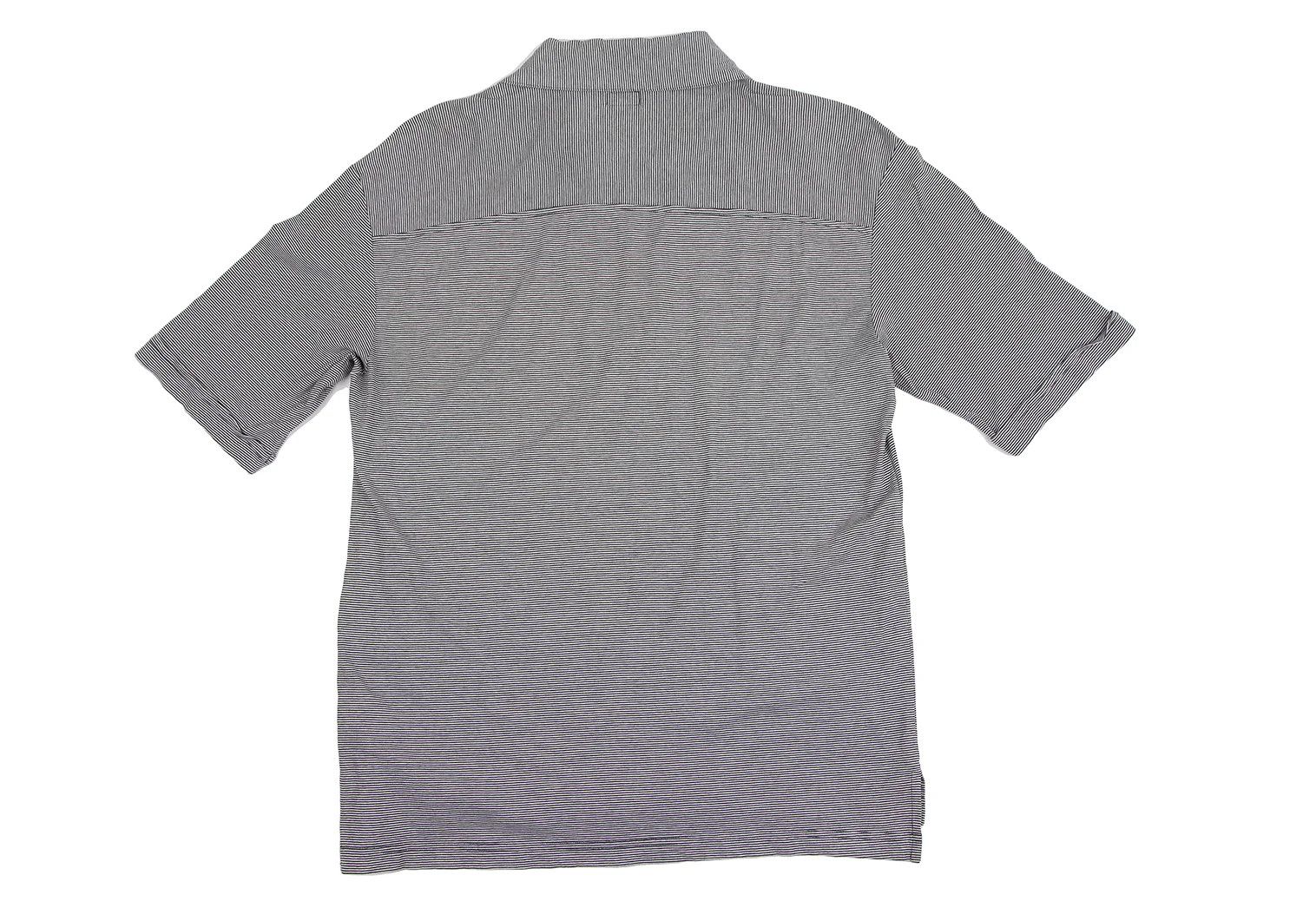 Armani Stretch Stripe Polo Shirt in Black and White, Size XL Size US XXS / EU 40 - 10 Thumbnail