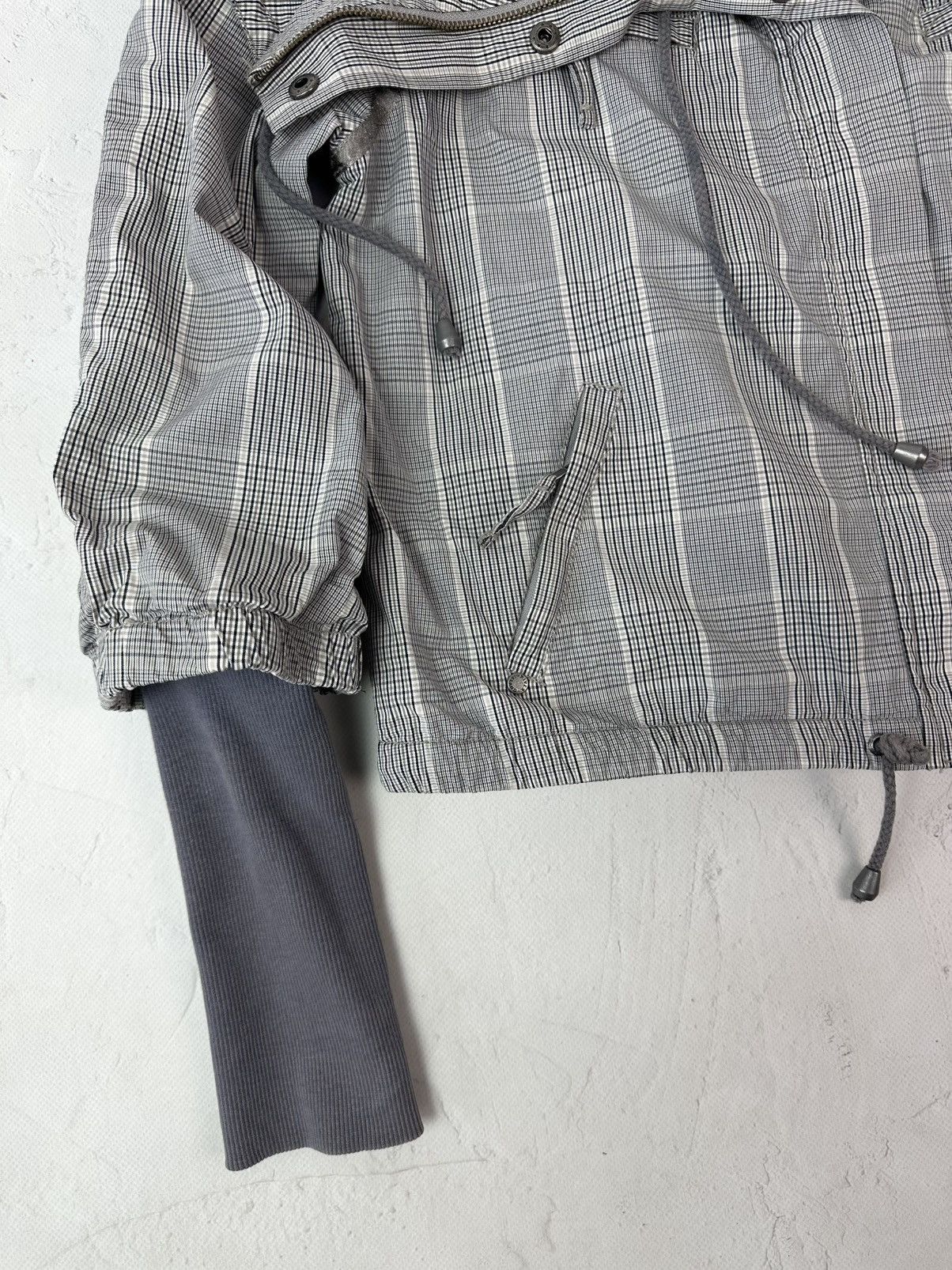 Vintage Vintage Check High Neck Women’s Zip Relaxed Jacket Size XL / US 12-14 / IT 48-50 - 5 Thumbnail