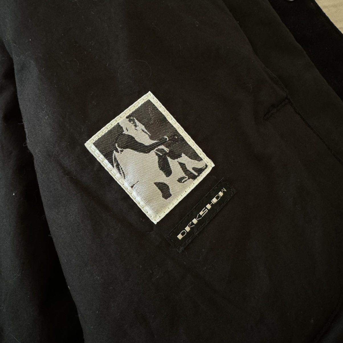 Rick Owens Drkshdw Rick Owen’s DRKSHDW Snap Front Suede Jacket Size US M / EU 48-50 / 2 - 2 Thumbnail