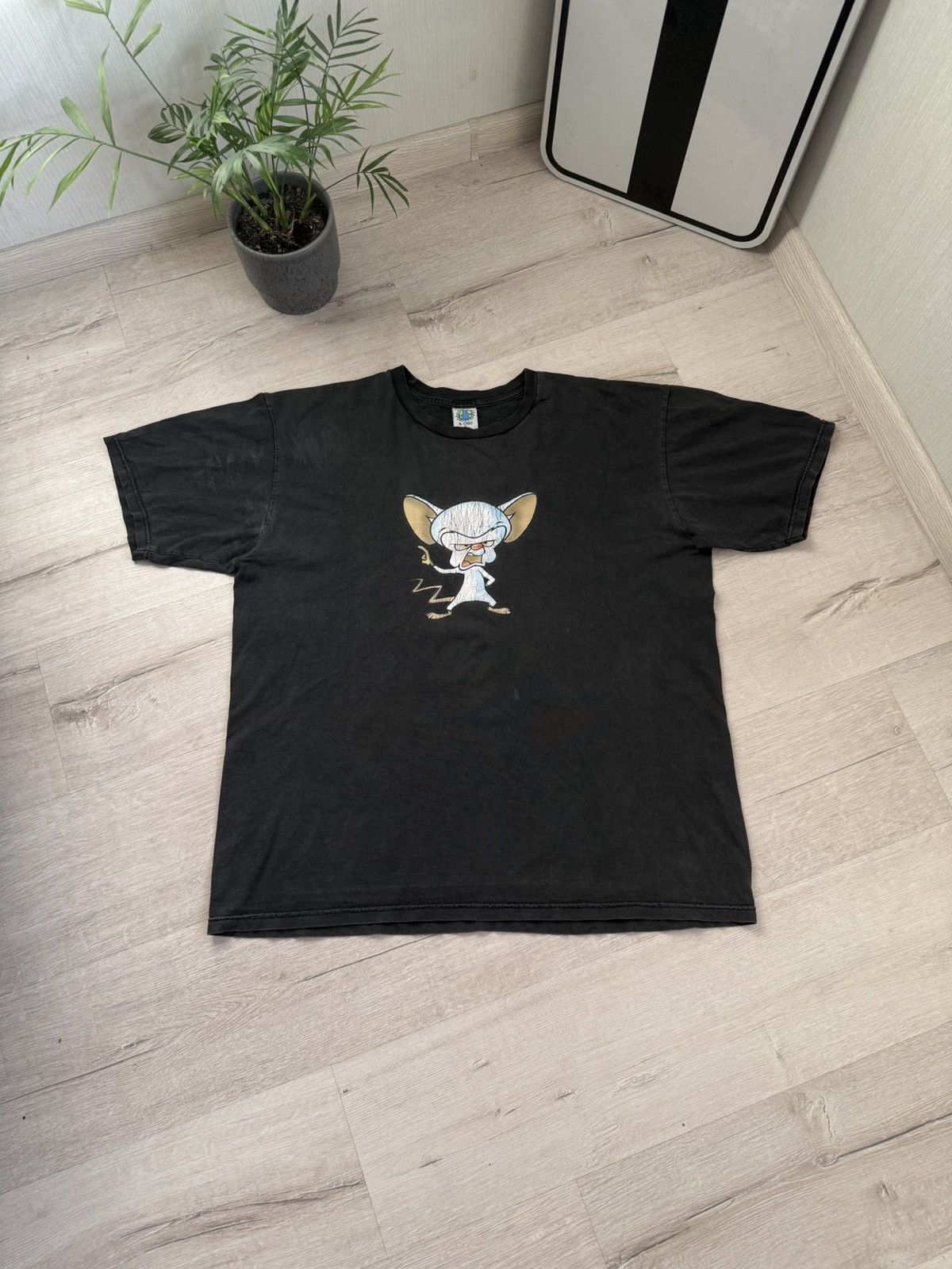 Cartoon Network × Vintage × Warner Bros Archive 90s Pinky & The Brain Angry Faded T-shirt Distressed Size US XL / EU 56 / 4 - 1 Thumbnail