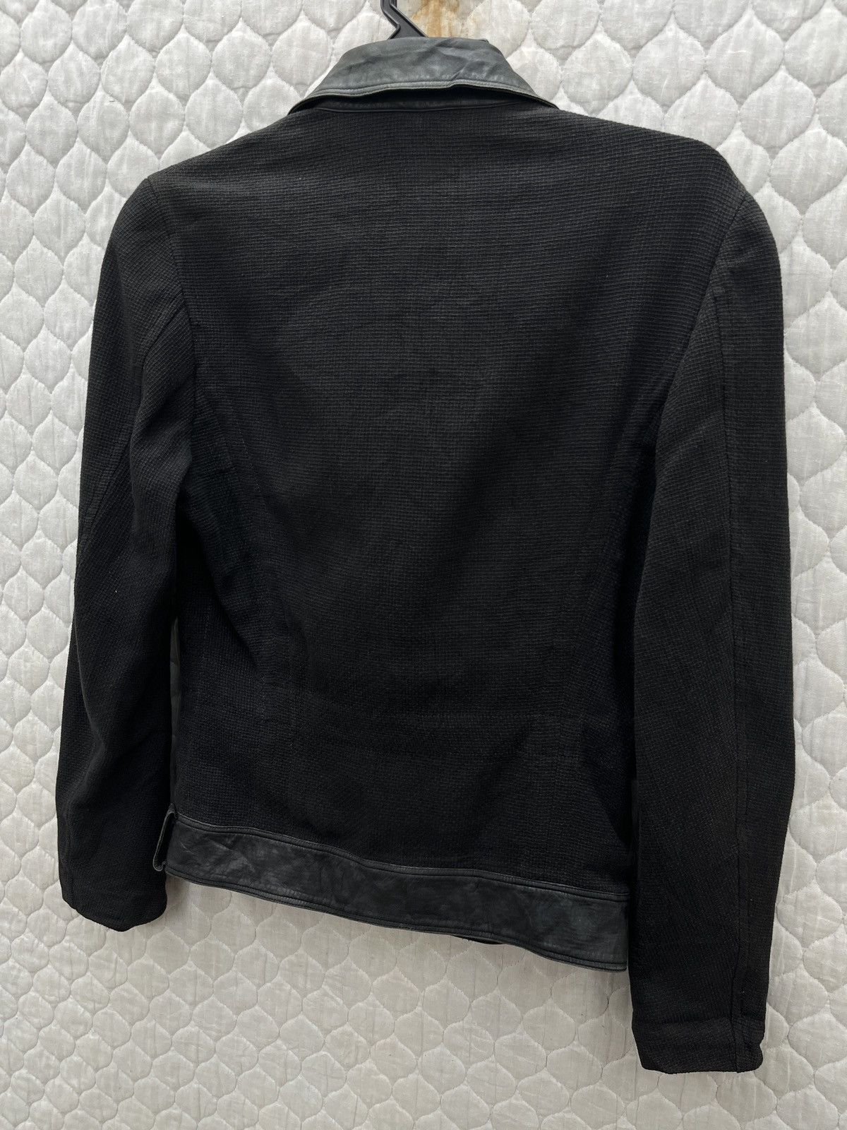 14th Addiction 🔥🔥ATO MATSUTOMO ASYMMETRICAL COTTON LEATHER BIKER JACKET Size S / US 4 / IT 40 - 8 Thumbnail