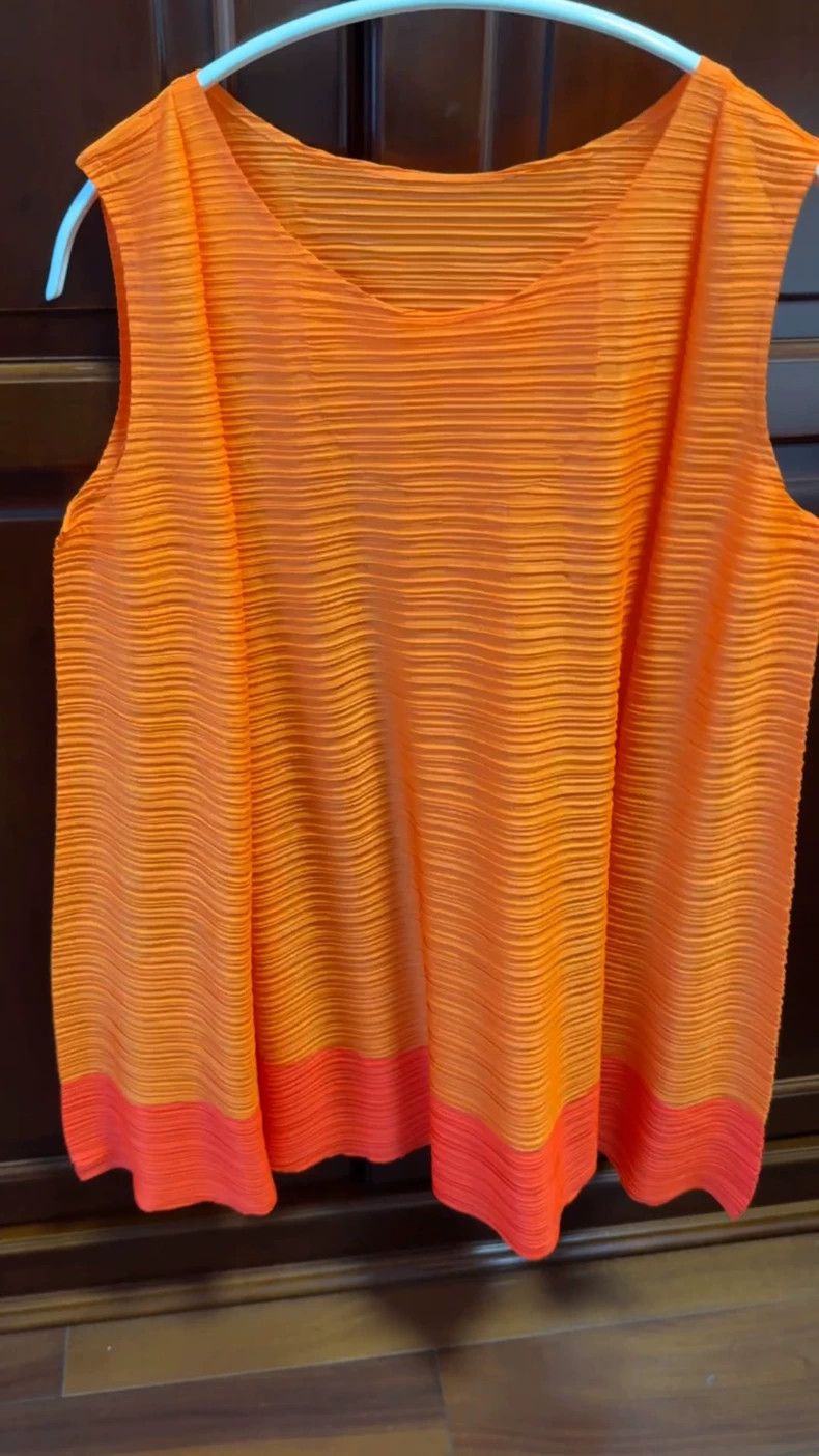 Issey Miyake Issey Miyake size:3 An orange pleated tarpaulin Size S / US 4 / IT 40 - 1 Thumbnail