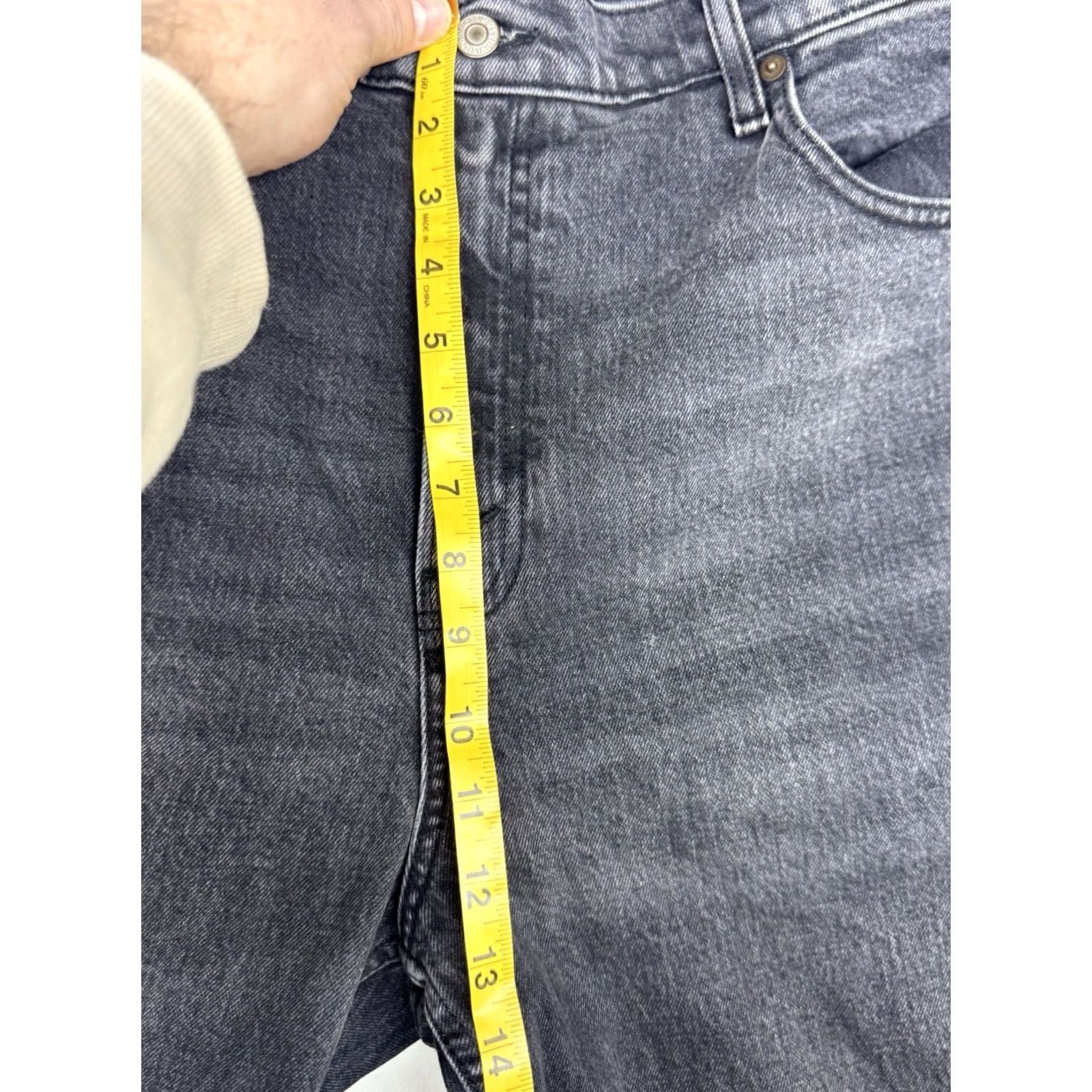Abercrombie & Fitch Abercrombie & Fitch Jeans 90s Ultra High Rise Short Straight Women 32 Black Size 24" / US 00 / IT 34 - 7 Thumbnail