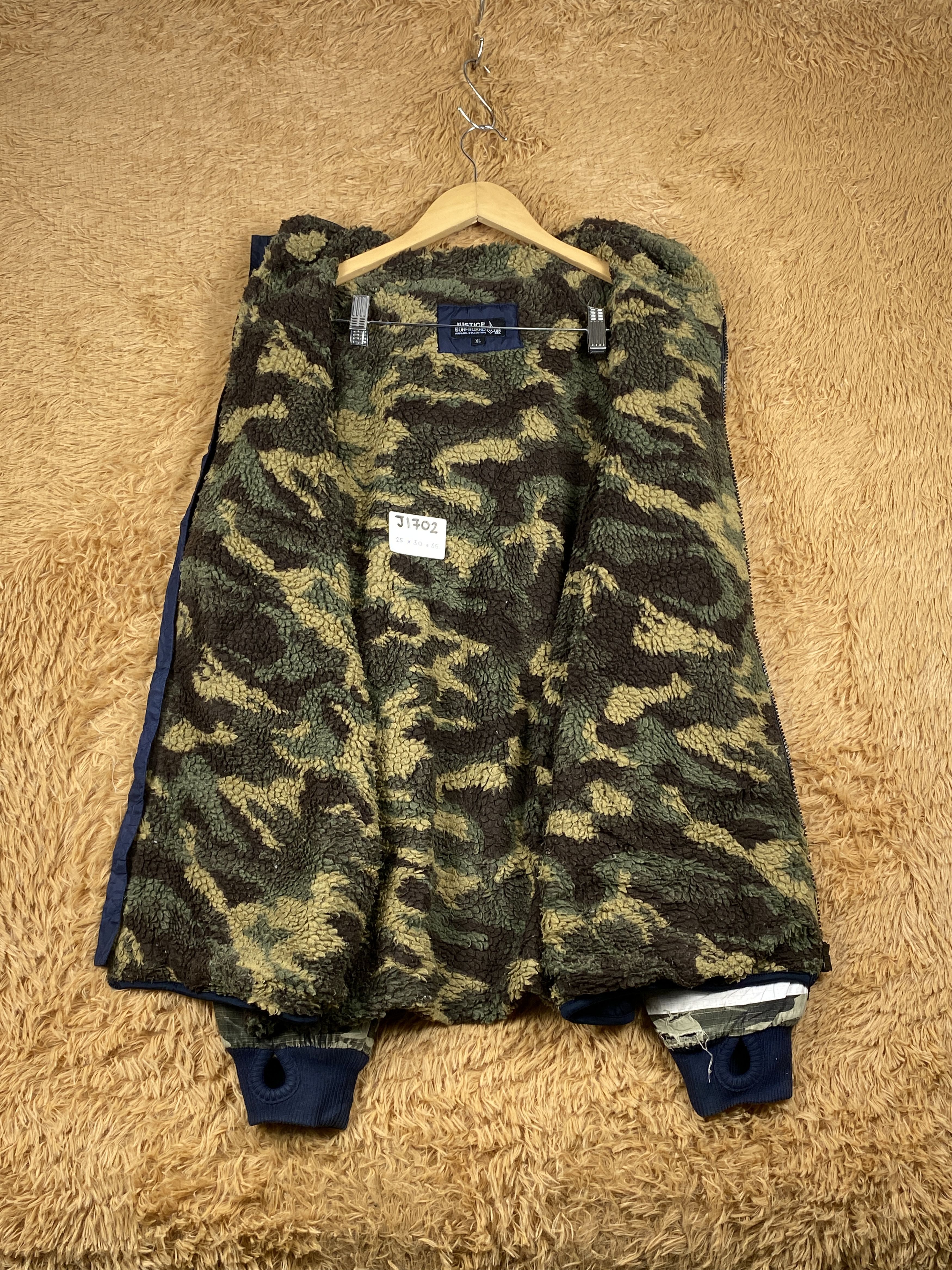Japanese Brand Vintage Justice Surfboard Jacket Sherpa Lining J1702 Size US M / EU 48-50 / 2 - 6 Thumbnail