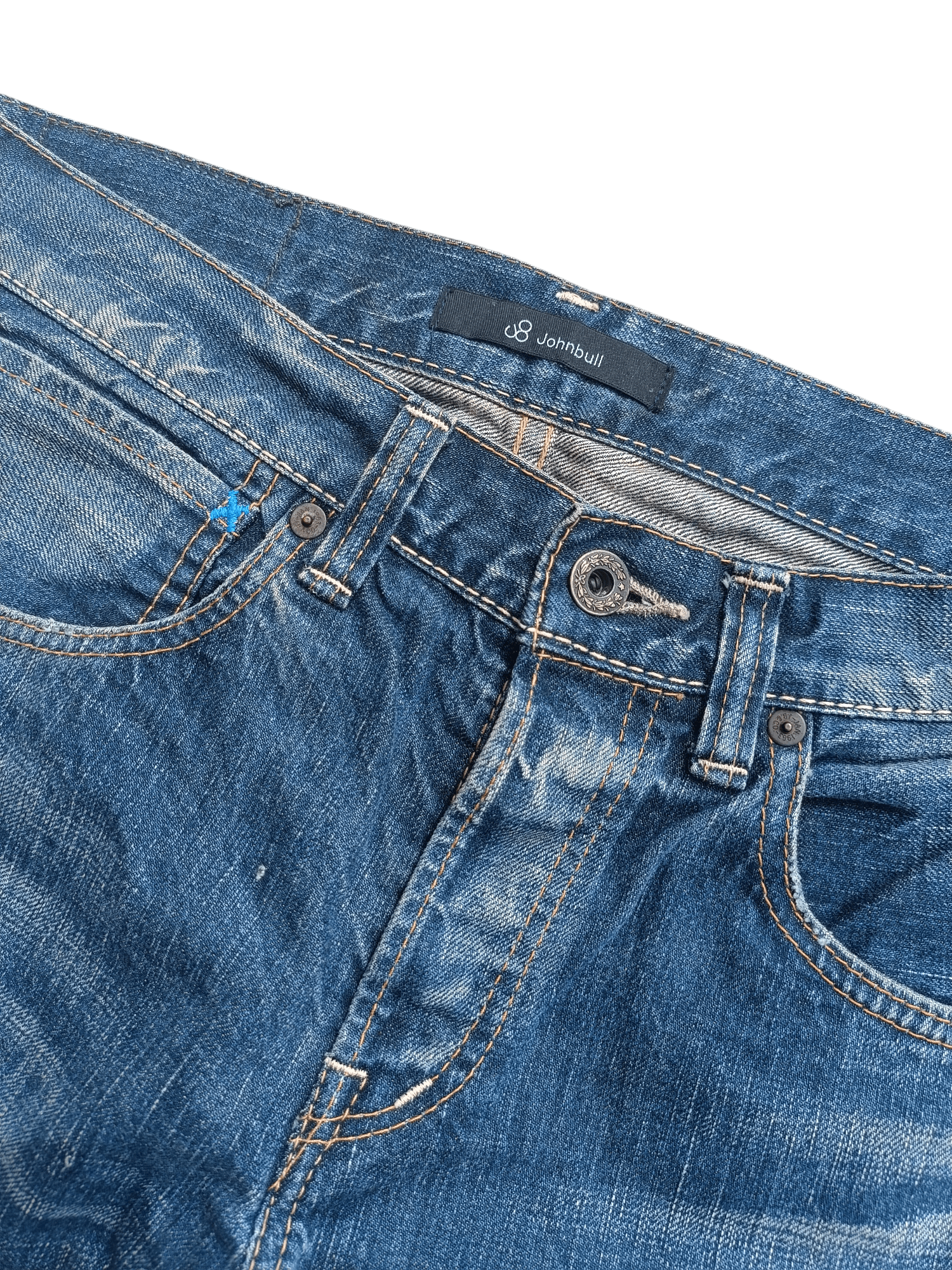 Japanese Brand × Johnbull Johnbull Redline Selvedge Heavy Denim Buttonfly Jeans Size US 30 / EU 46 - 14 Thumbnail