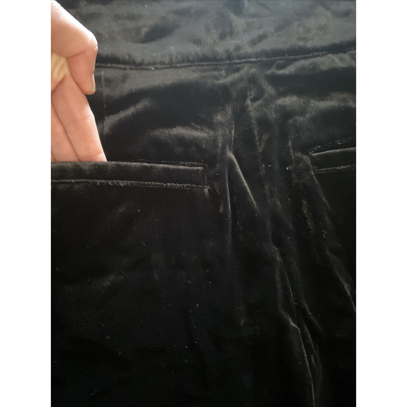Joie Joie Farah High Waist Velvet Pants Women 4 Caviar Pockets Size 27" / US 4 / IT 40 - 11 Thumbnail
