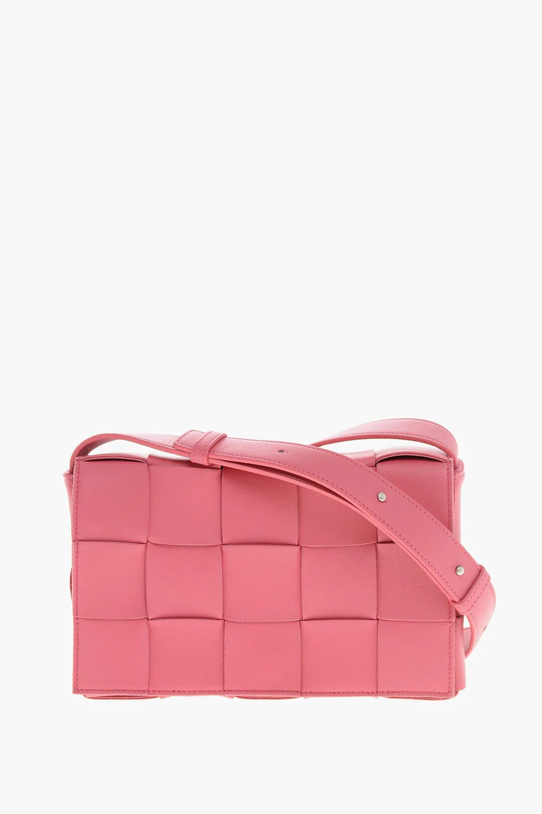 Bottega Veneta og1mm0426 Size: OS / Woven Leather Shoulder Bag in Red Size ONE SIZE - 1 Thumbnail
