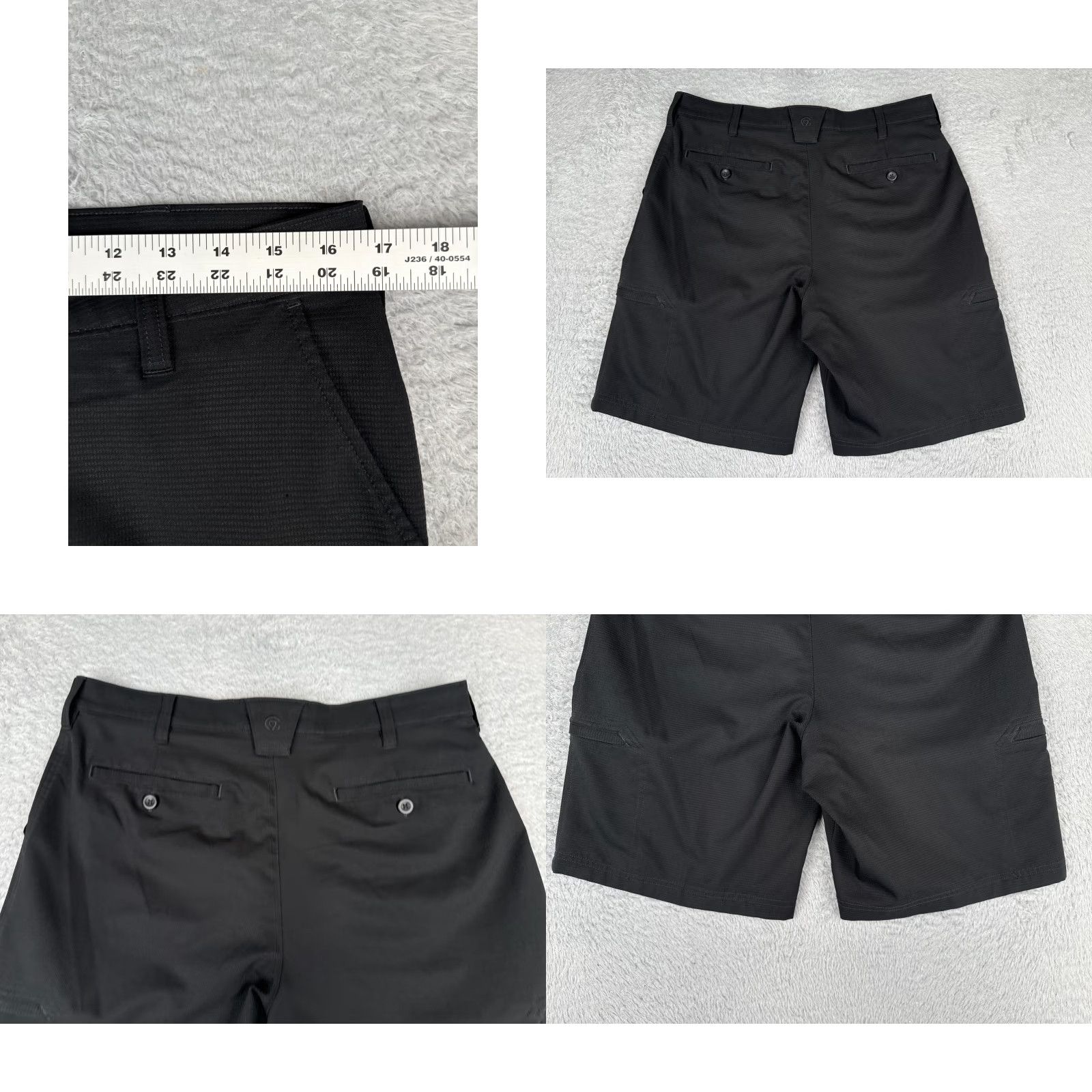 Champion Champion Shorts Men 34 Black Chino 100% Polyester Cargo Skate Beach Casual 34x10 Size US 34 / EU 50 - 9 Thumbnail