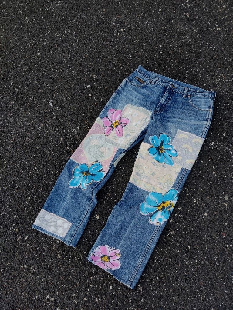 Kapital × Number (N)ine × Vintage Vintage Kapital Inspired Repaired Denim Saschiko Patchwork Size US 34 / EU 50 - 2 Thumbnail