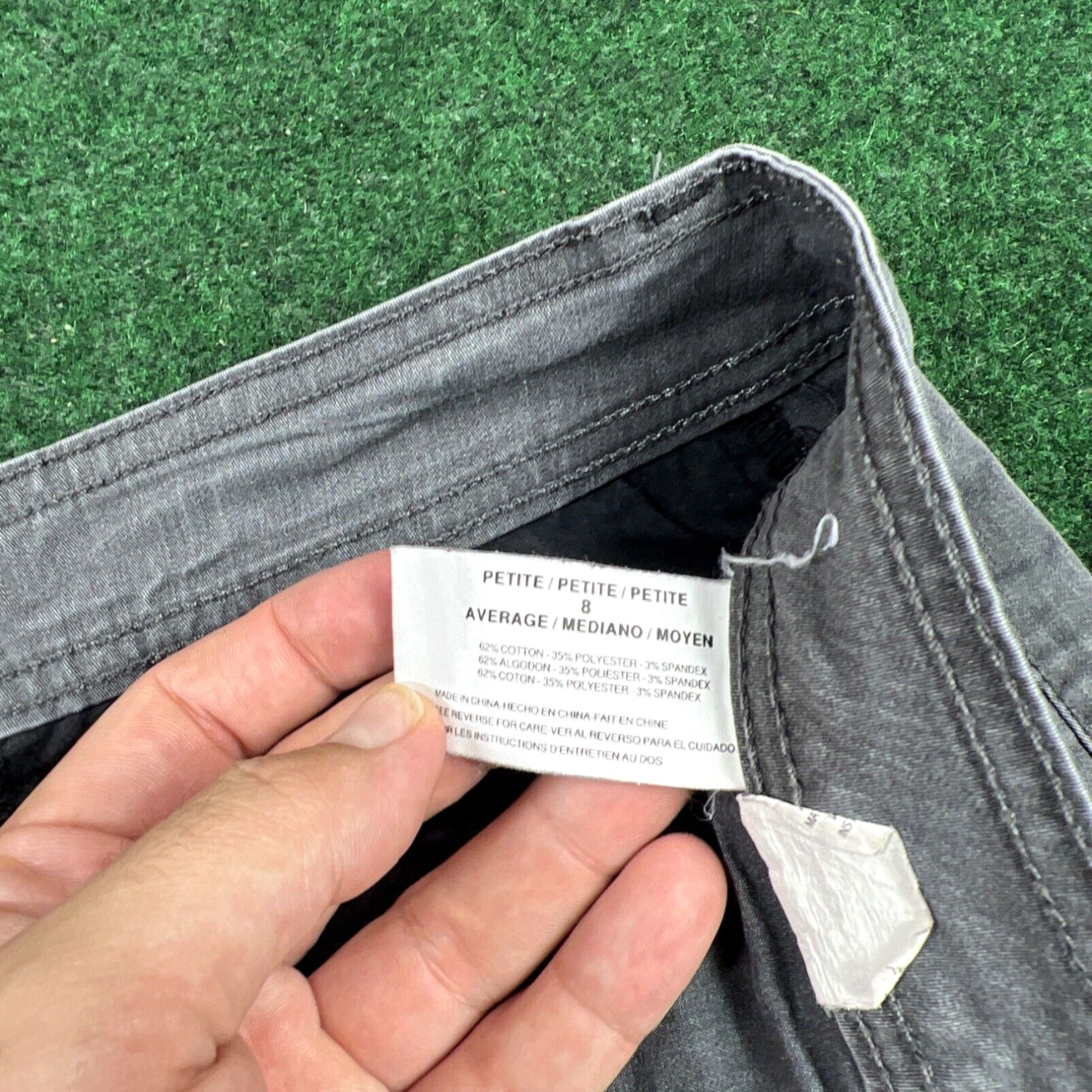 Gloria Vanderbilt Gloria Vanderbilt MONA Size 8 Petite Gray Straight Leg Dress Women's Pants Size 30" / US 8 / IT 44 - 5 Thumbnail