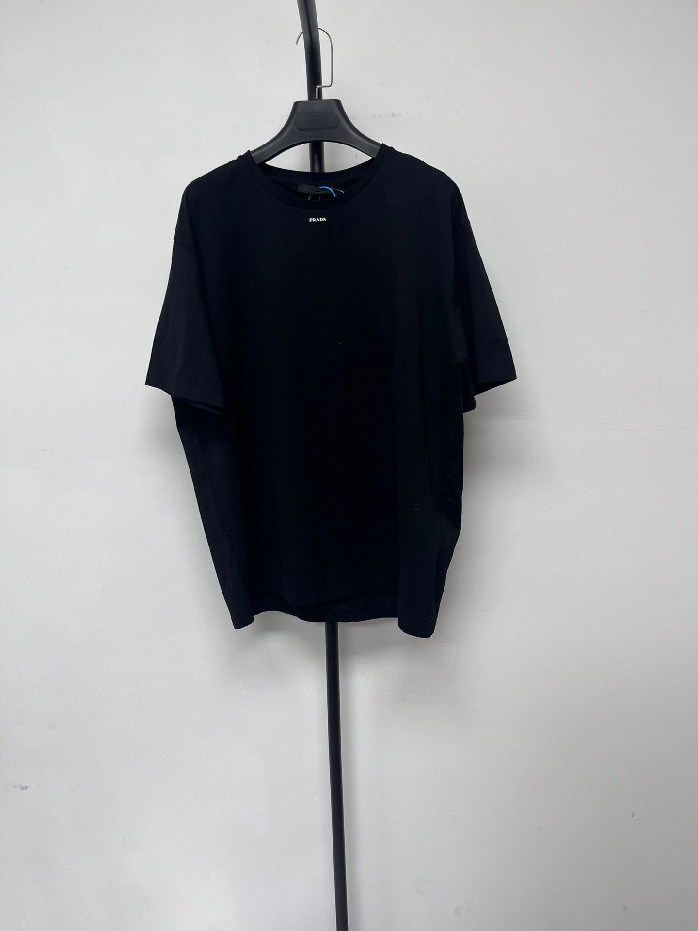 Prada Prada Men's Solid Logo Print Cotton T-Shirt Size US XL / EU 56 / 4 - 1 Thumbnail