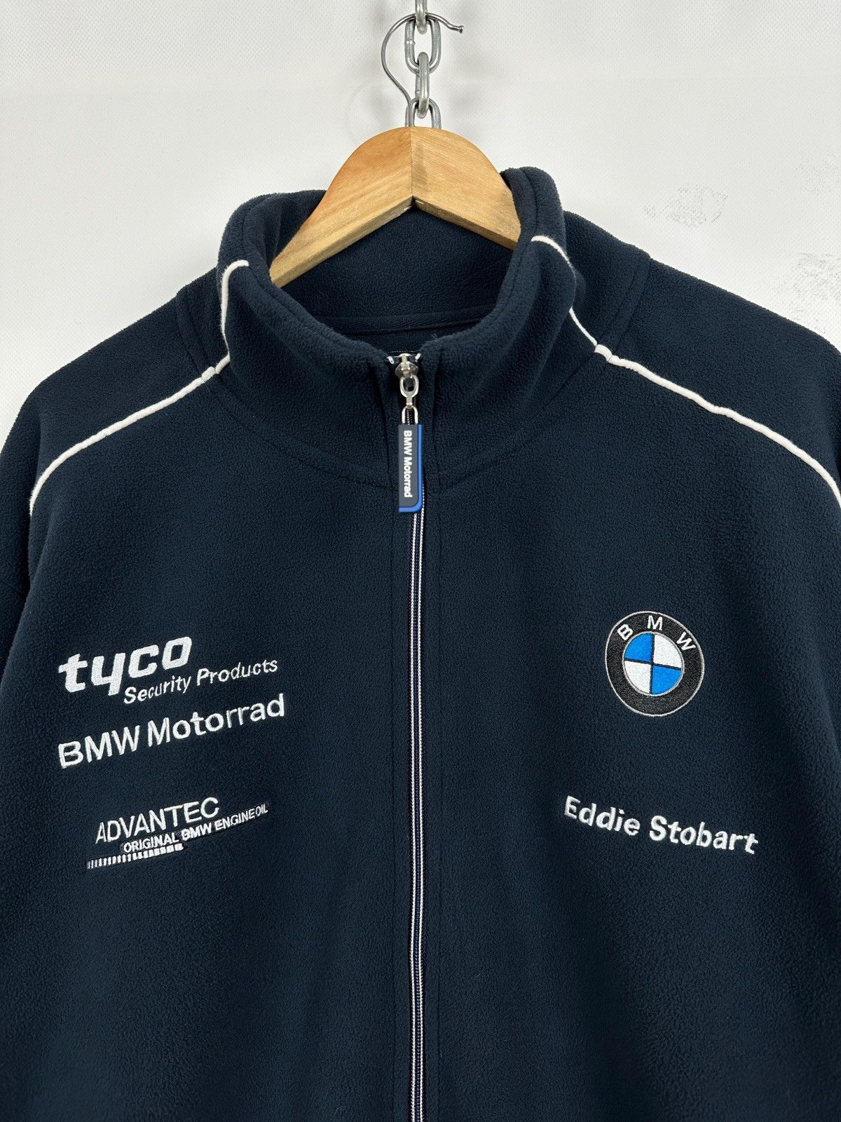 BMW Vintage BMW Tyco Motorrad Racing Fleece Jacket Size US XL / EU 56 / 4 - 7 Thumbnail