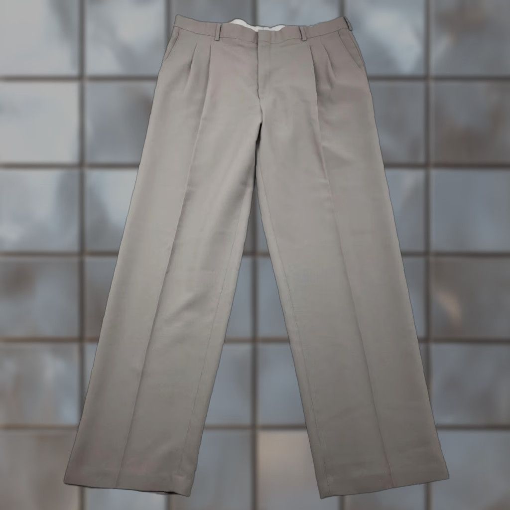 Levi's VINTAGE Levi's Travelers Dress Pants Mens 38X34 Levis Travel Slacks Trousers Brown 90s USA Size US 38 / EU 54 - 1 Thumbnail