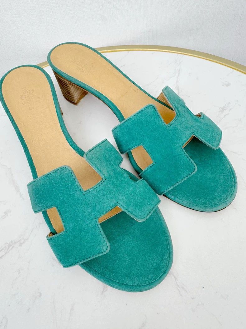 Hermes Hermes Chunky Heel Sandals Size 39-2506 Size US 8 / IT 38 - 2 Thumbnail