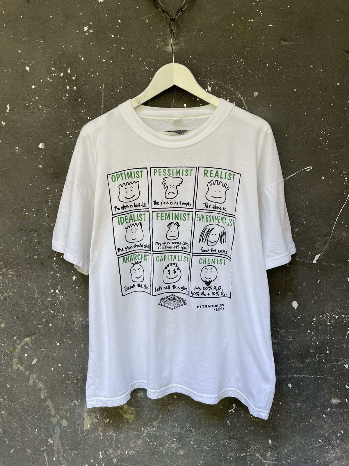 Vintage Vintage 1994 Funny Life Style T-Shirt Emotions Art 90’s RARE Size US XL / EU 56 / 4 - 1 Thumbnail