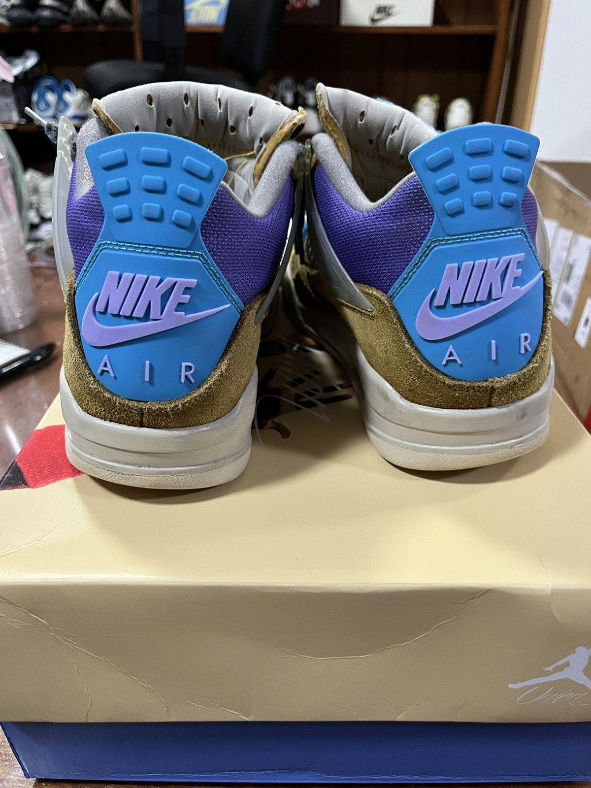 Nike × Union LA Jordan 4 union moss size 9.5 Size US 9.5 / EU 42-43 - 4 Thumbnail