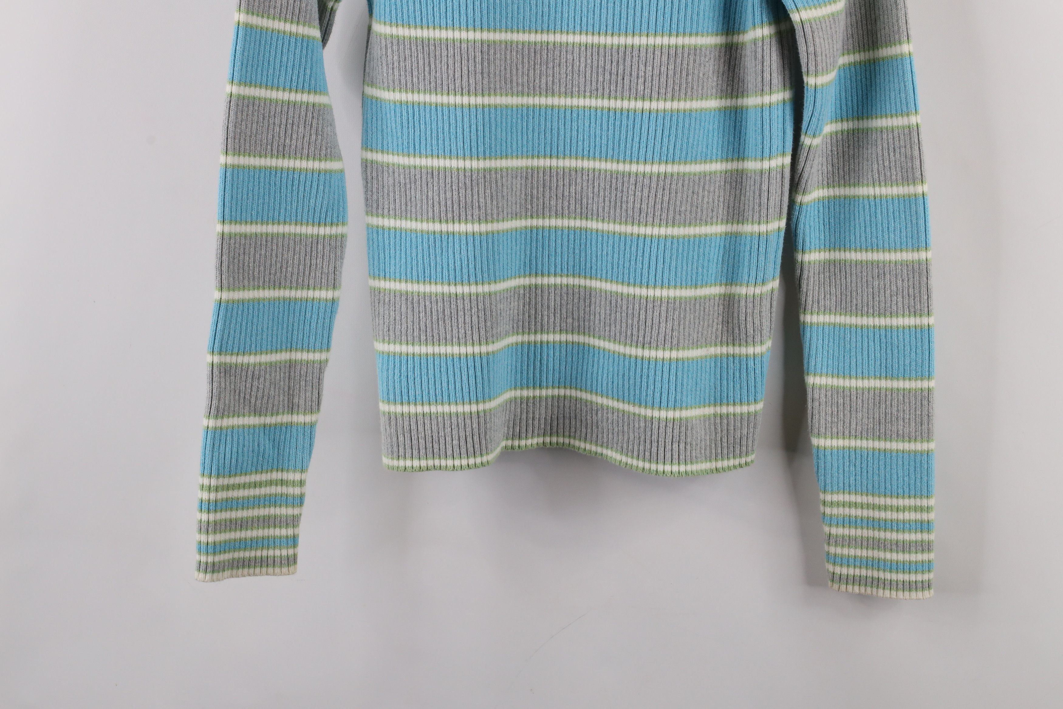 Eddie Bauer × Vintage Vintage 90s Eddie Bauer Block Ribbed Knit Turtleneck Sweater Size M / US 6-8 / IT 42-44 - 8 Thumbnail