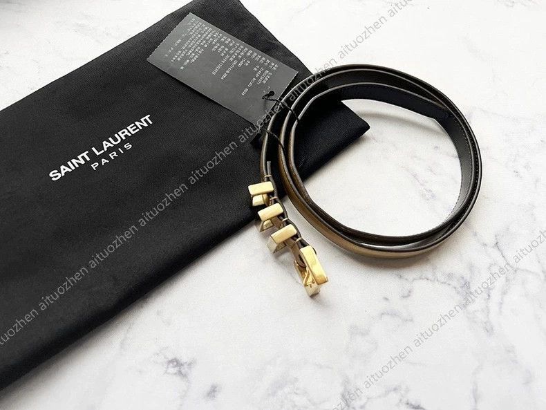 Saint Laurent Paris Saint Laurent Paris 13SS First Year Dark Gold Cowhide Three Size ONE SIZE - 3 Thumbnail