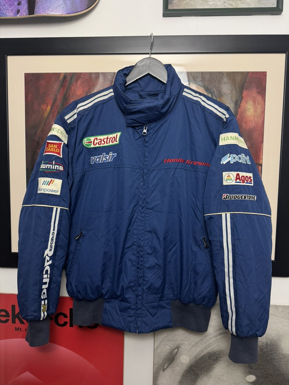 Honda × Vintage Vintage Y2k Racing Yellow Jacket Honda Dhl
