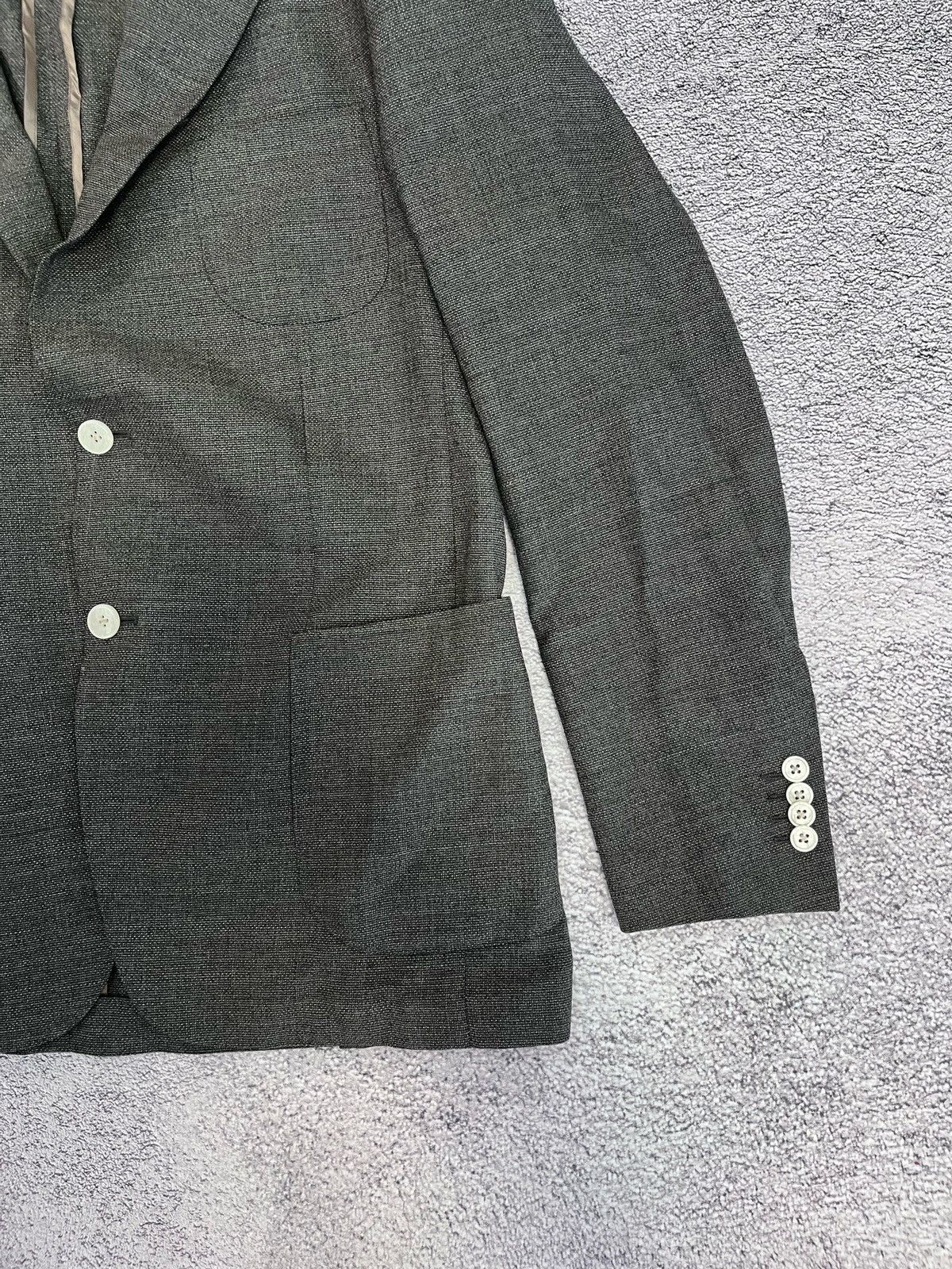 Boggi Boggi Milano Mens Blazer Jacket Wool Made In Italy Size 52 Size 52R - 6 Thumbnail