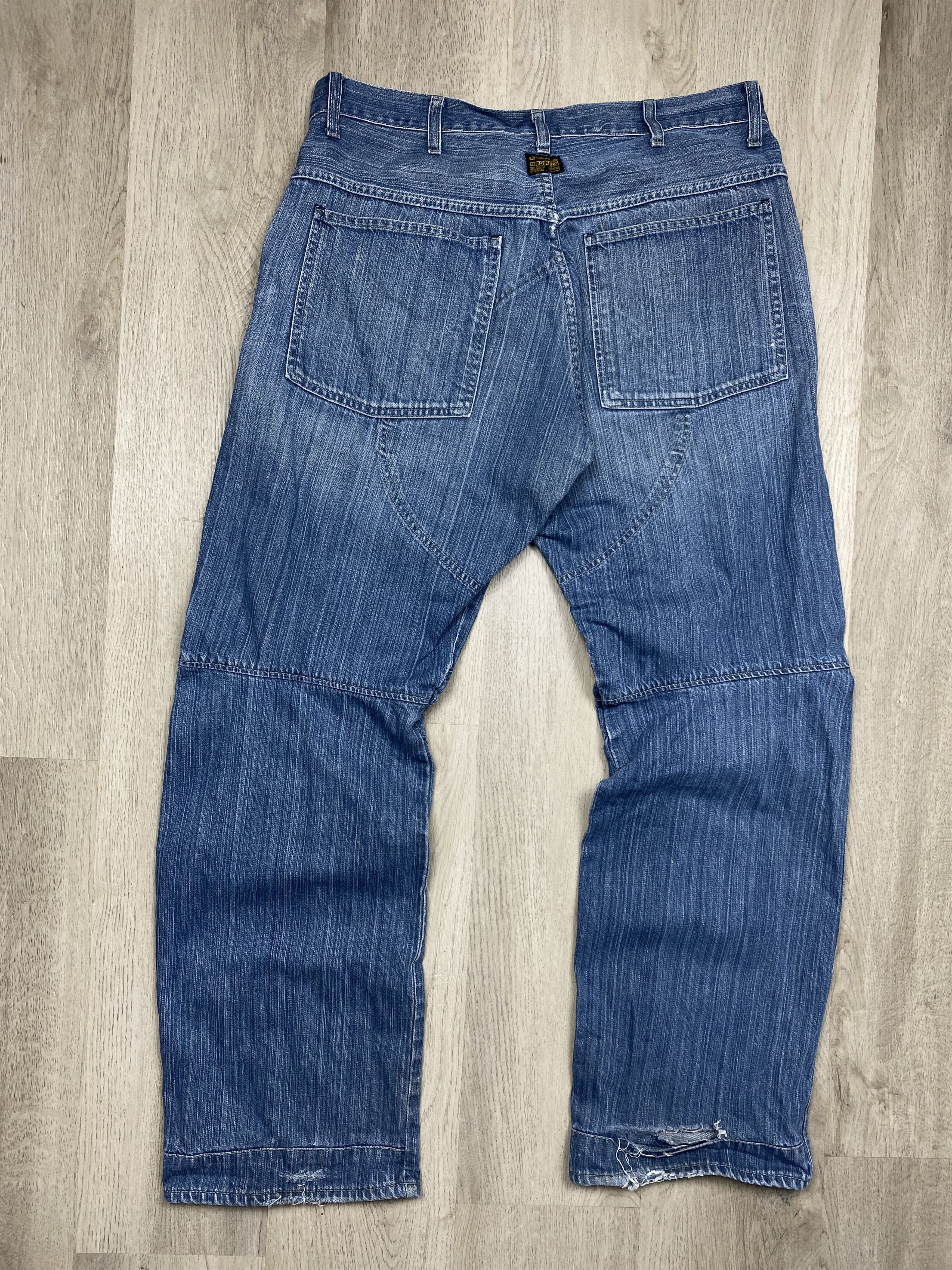 G-Star G Star Raw 90s Vintage Mens Double Knee Denim Pants Jeans Size US 36 / EU 52 - 6 Thumbnail